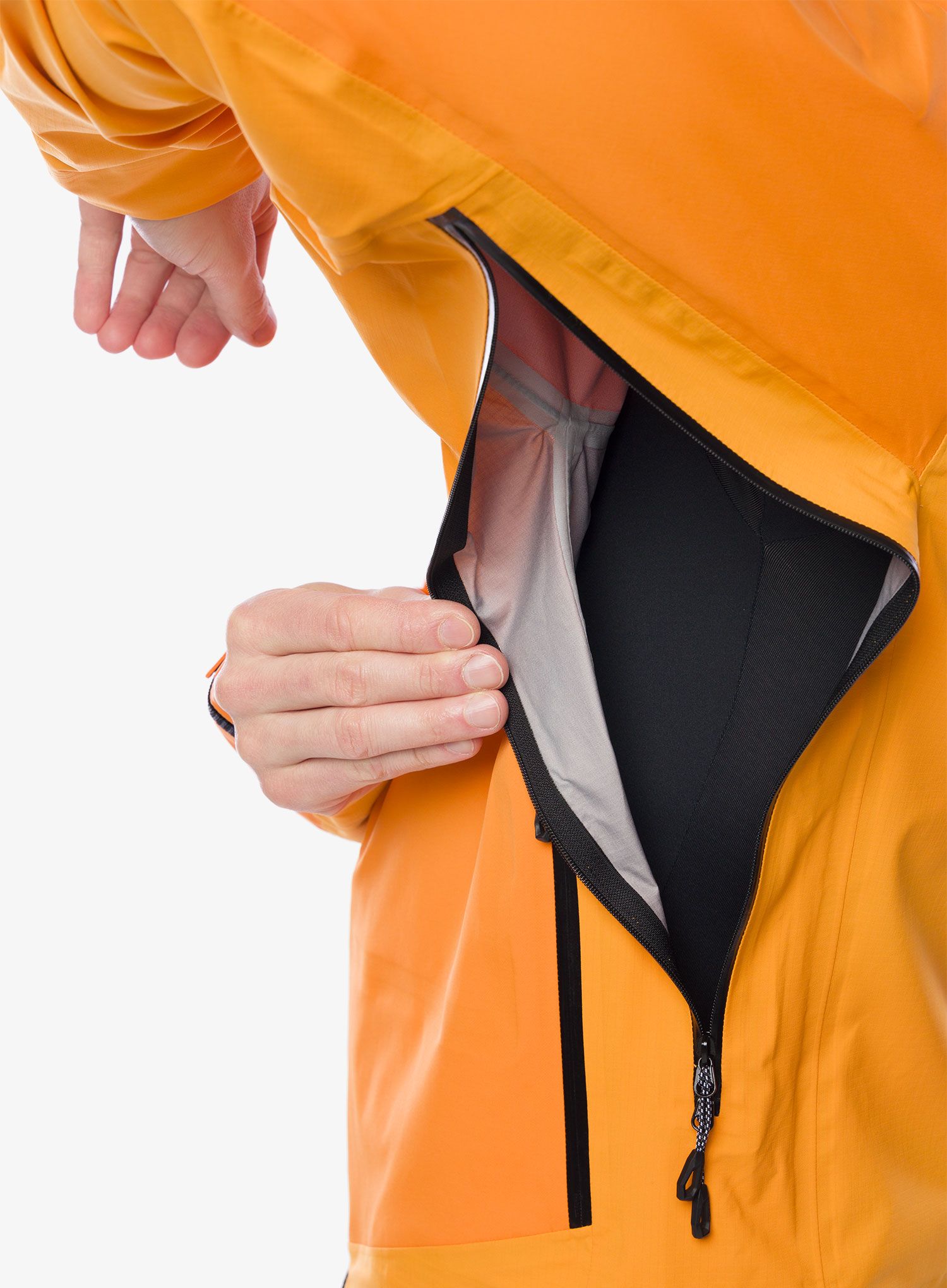 Kišna jakna Mammut Taiss Pro HS Hooded Jacket - tangerine/dark tangerine