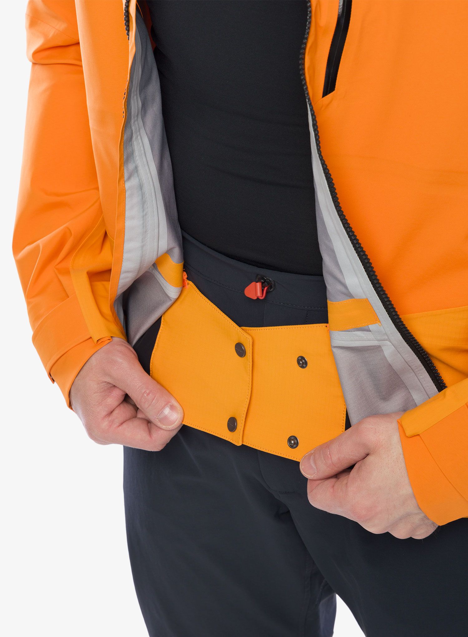 Kišna jakna Mammut Taiss Pro HS Hooded Jacket - tangerine/dark tangerine