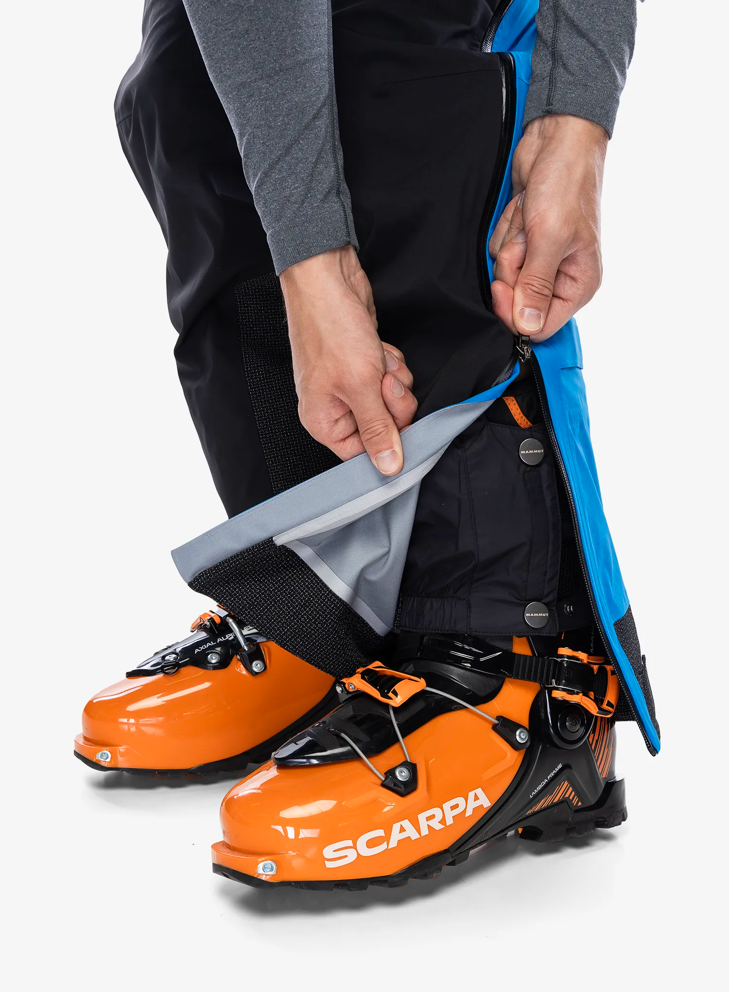 Kišne hlače Mammut Taiss Pro HS Pants - glacier blue/black