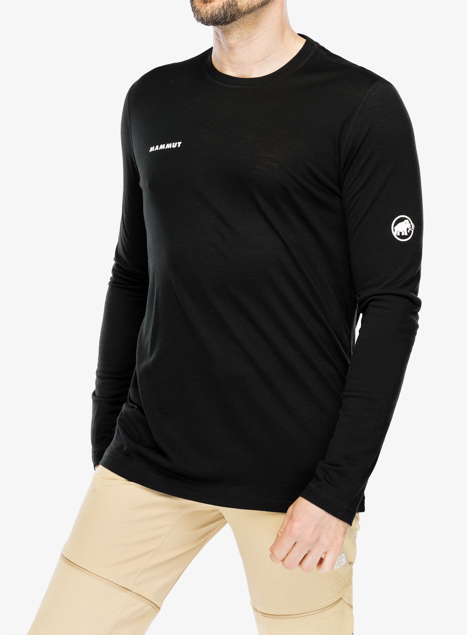 Dukserica Mammut Tree Wool FL Longsleeve - black/black