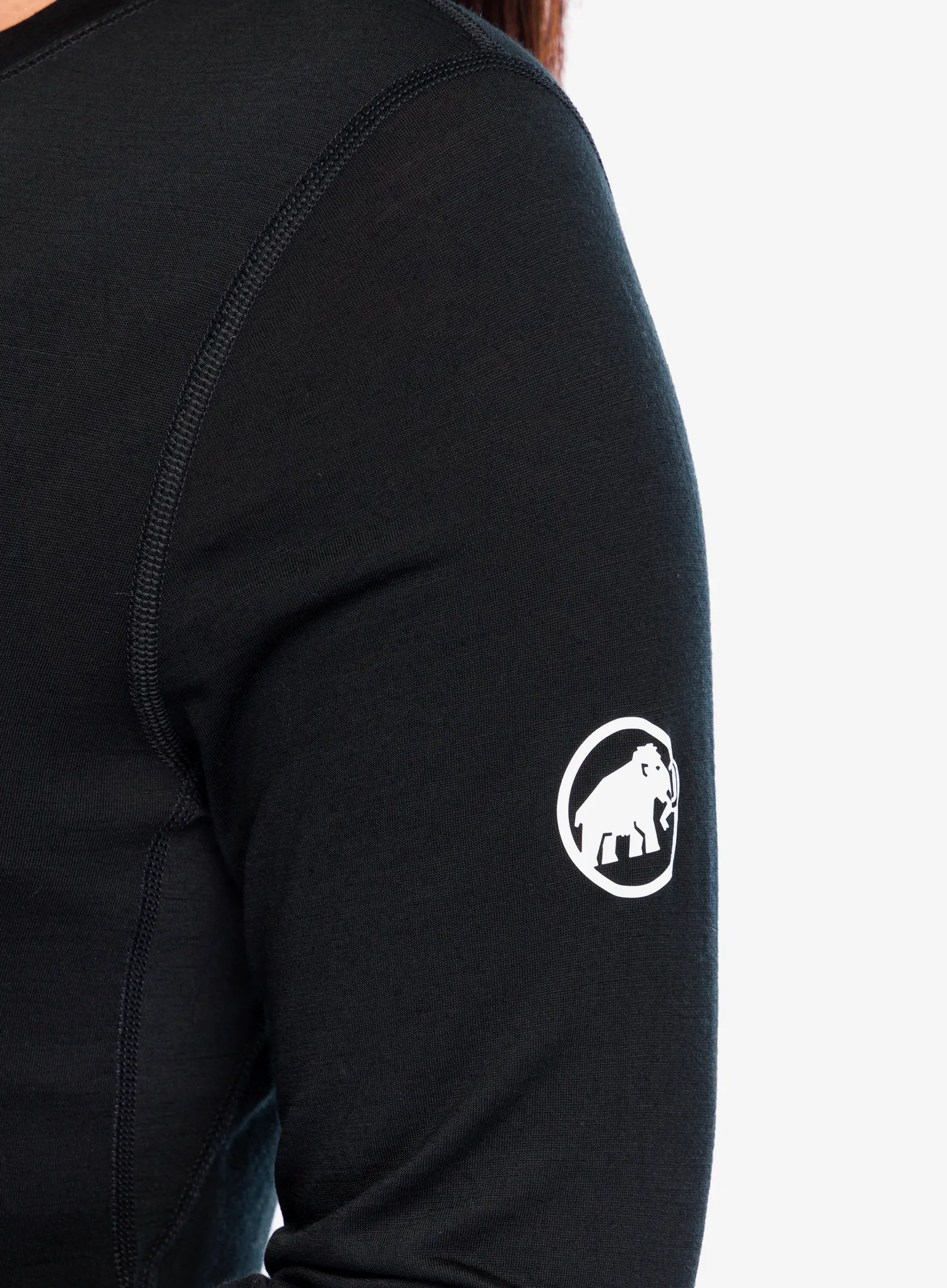 Ženska dukserica Mammut Tree Wool FL Longsleeve - black/black