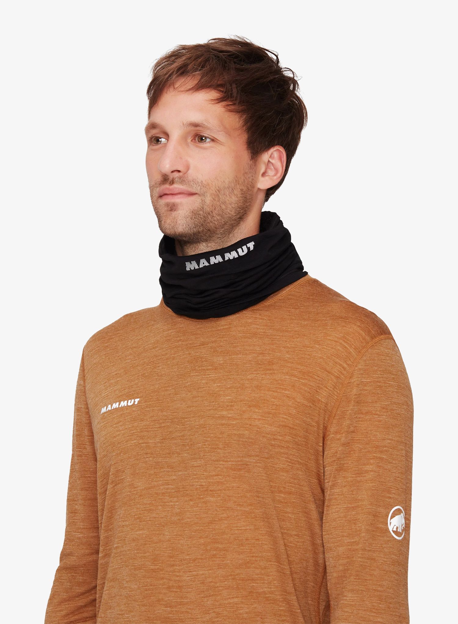 Multifunkcionalna marama Mammut Tree Wool Neck Gaiter - blk