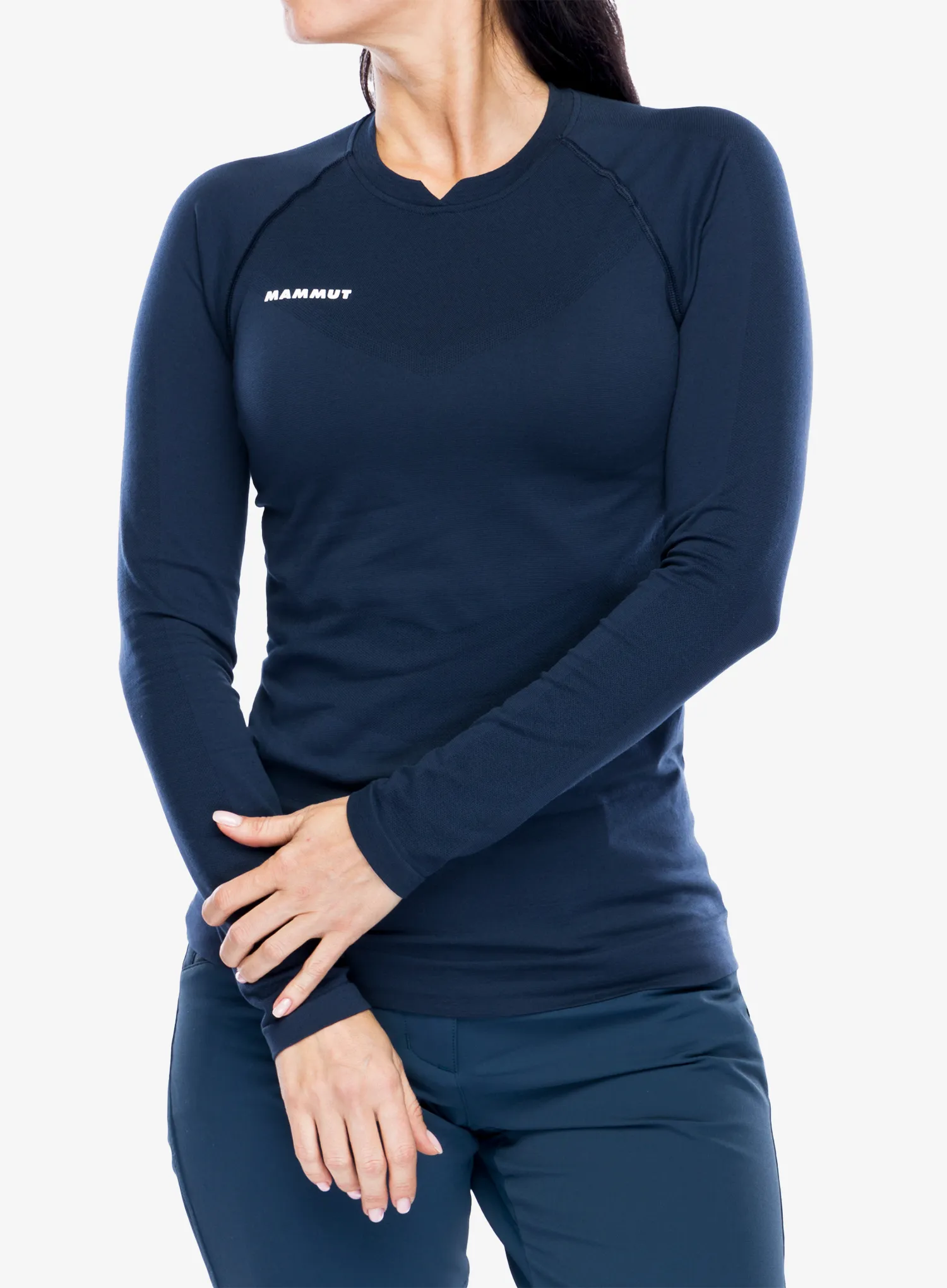 Ženska termoaktivna dukserica Mammut Trift Longsleeve - marine