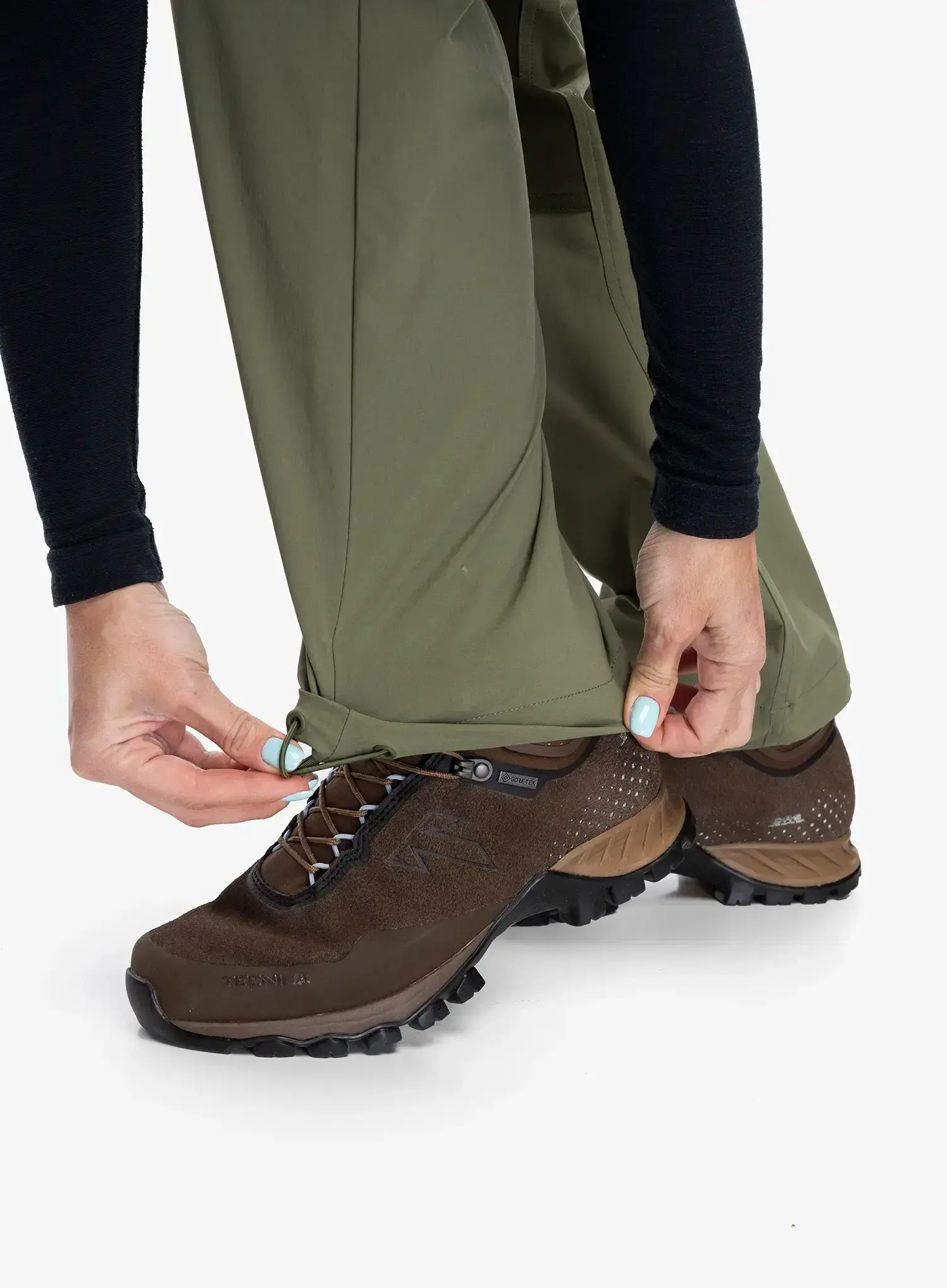 Ženske hlače Mammut Zinal Hybrid Pants - marsh/dark marsh