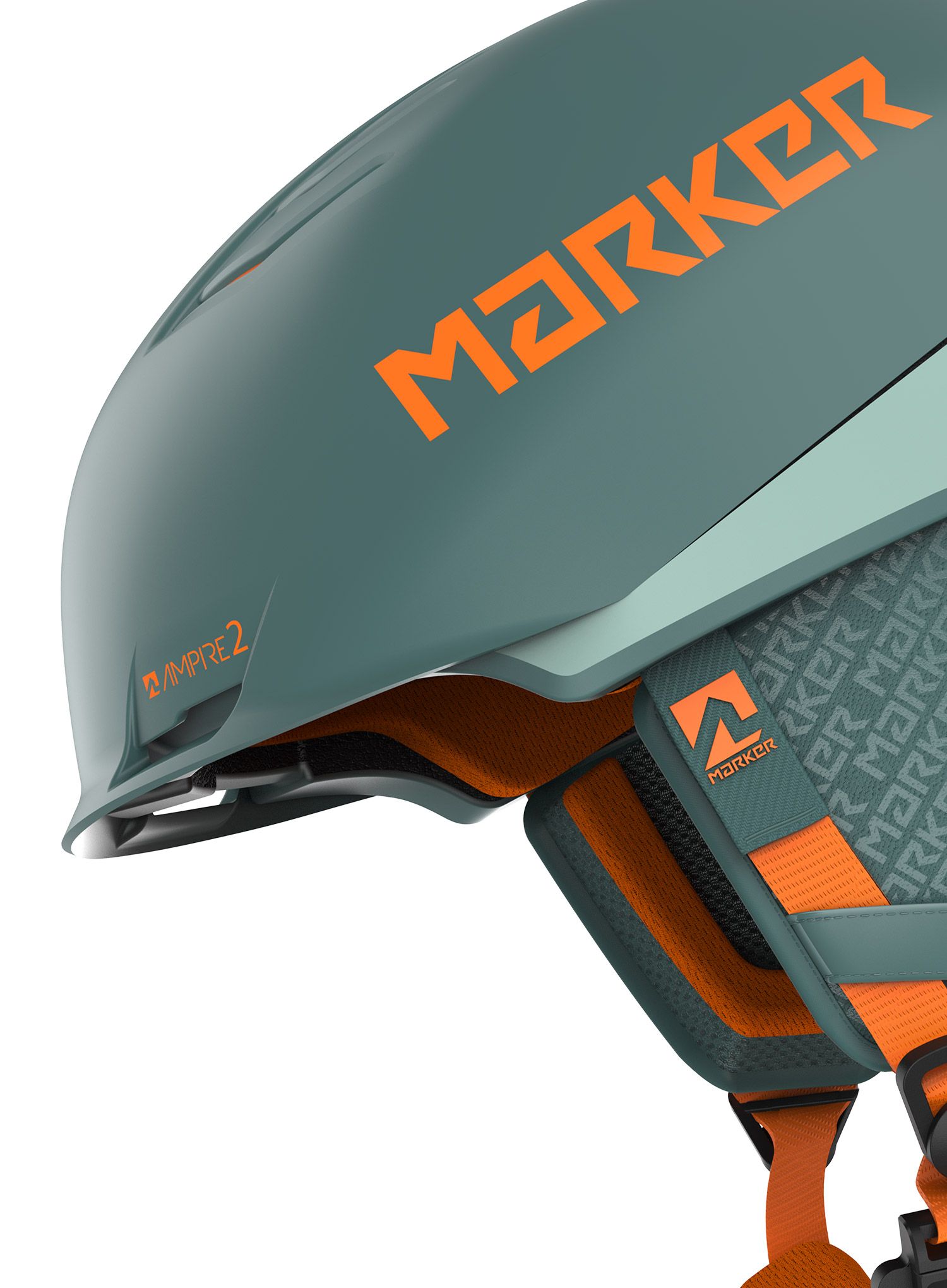 Skijaška kaciga Marker Ampire 2 Mips - green/orange