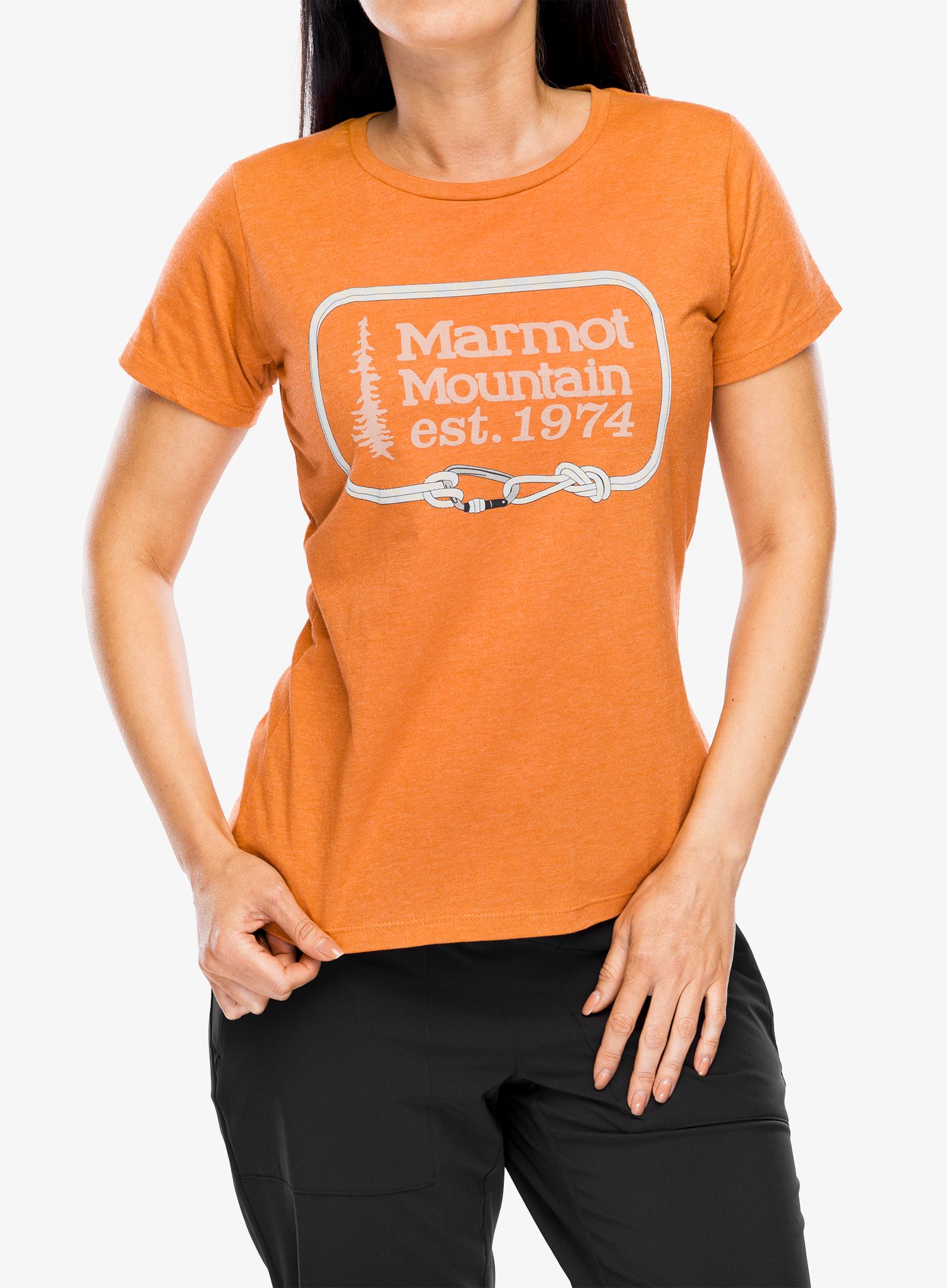 Ženska majica Marmot Ascender Tee SS - amber heather