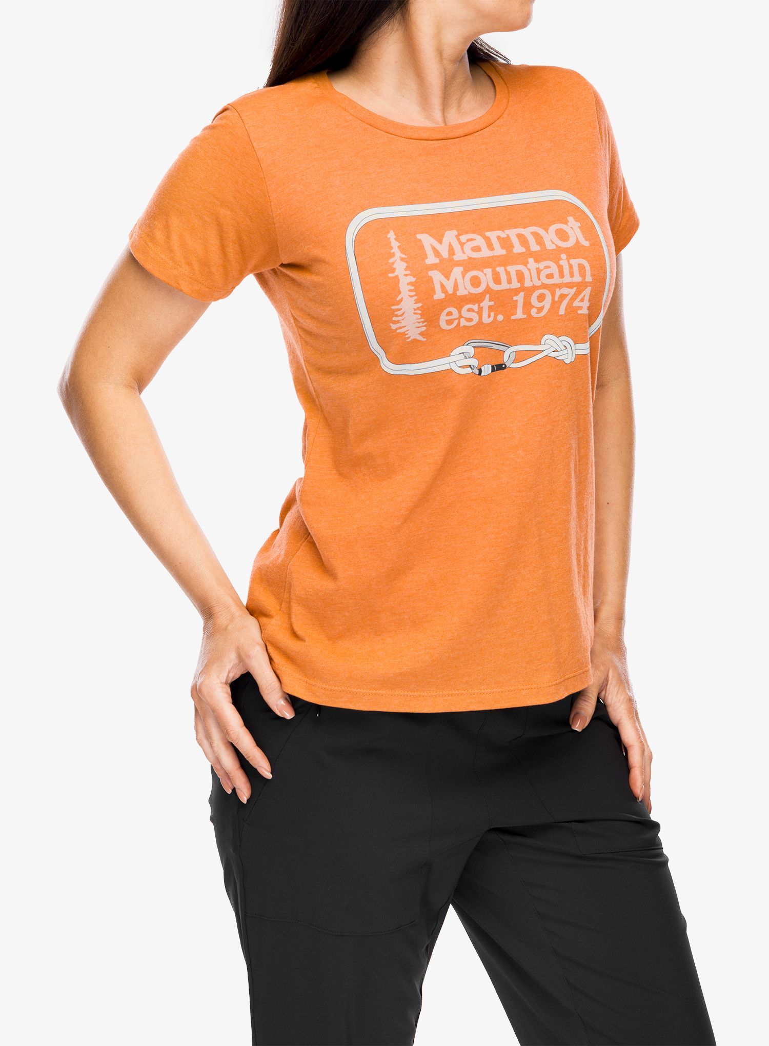 Ženska majica Marmot Ascender Tee SS - amber heather
