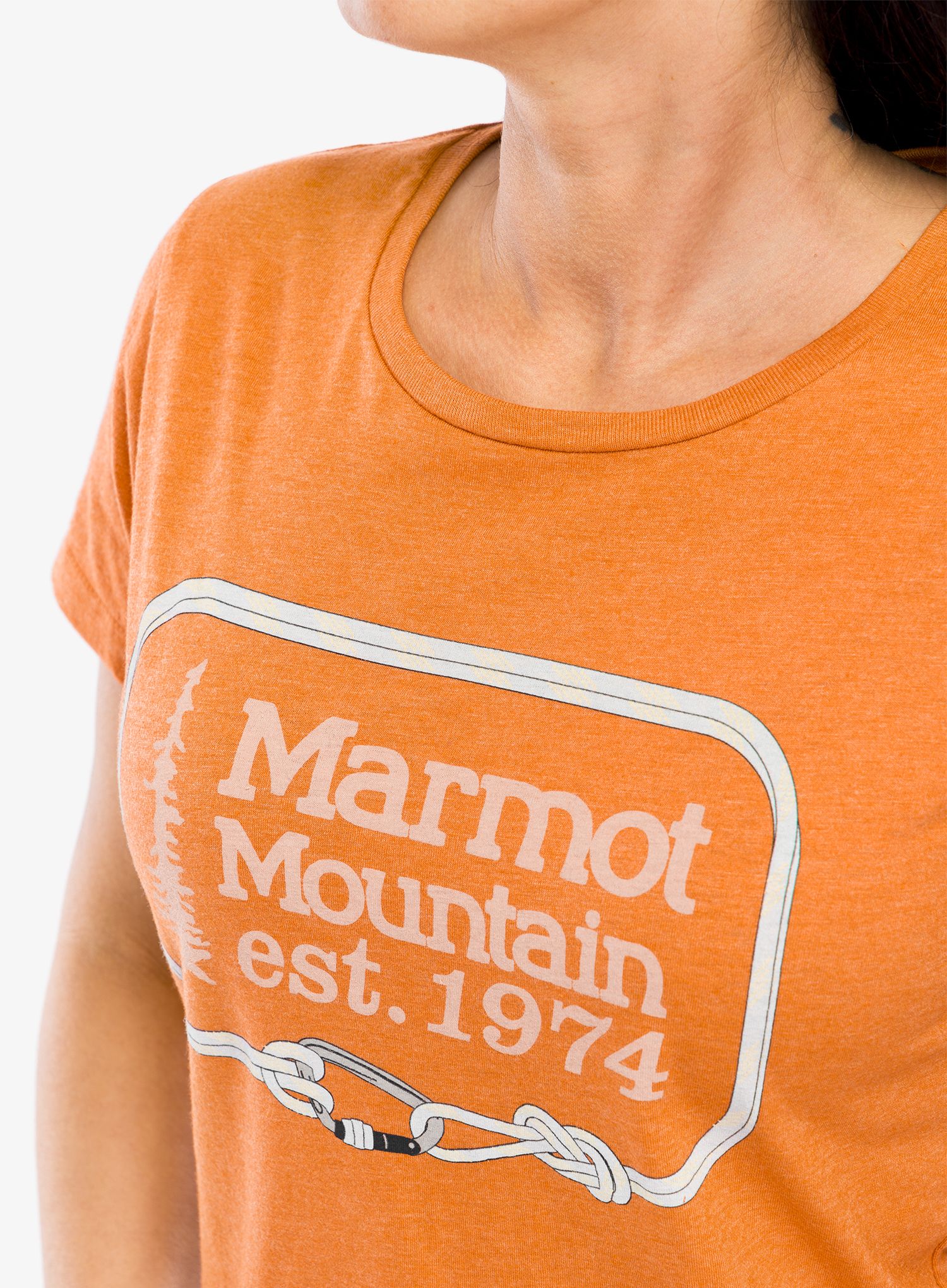 Ženska majica Marmot Ascender Tee SS - amber heather
