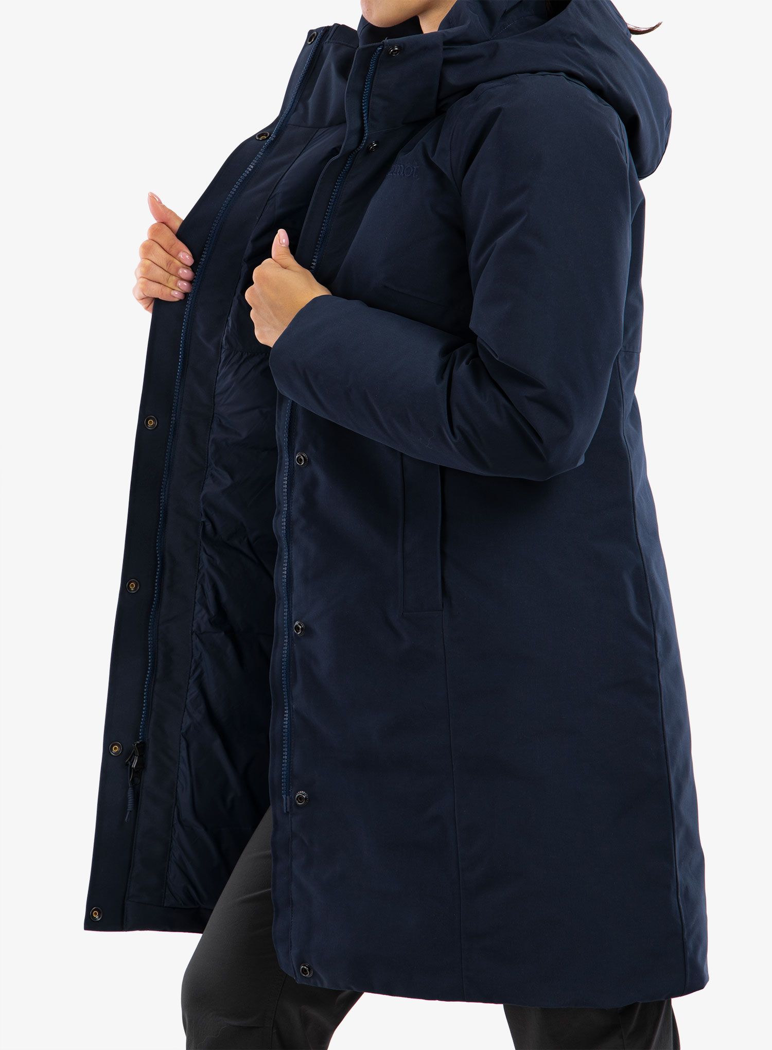 Ženski perjani kaput Marmot Chelsea Coat - arctic navy
