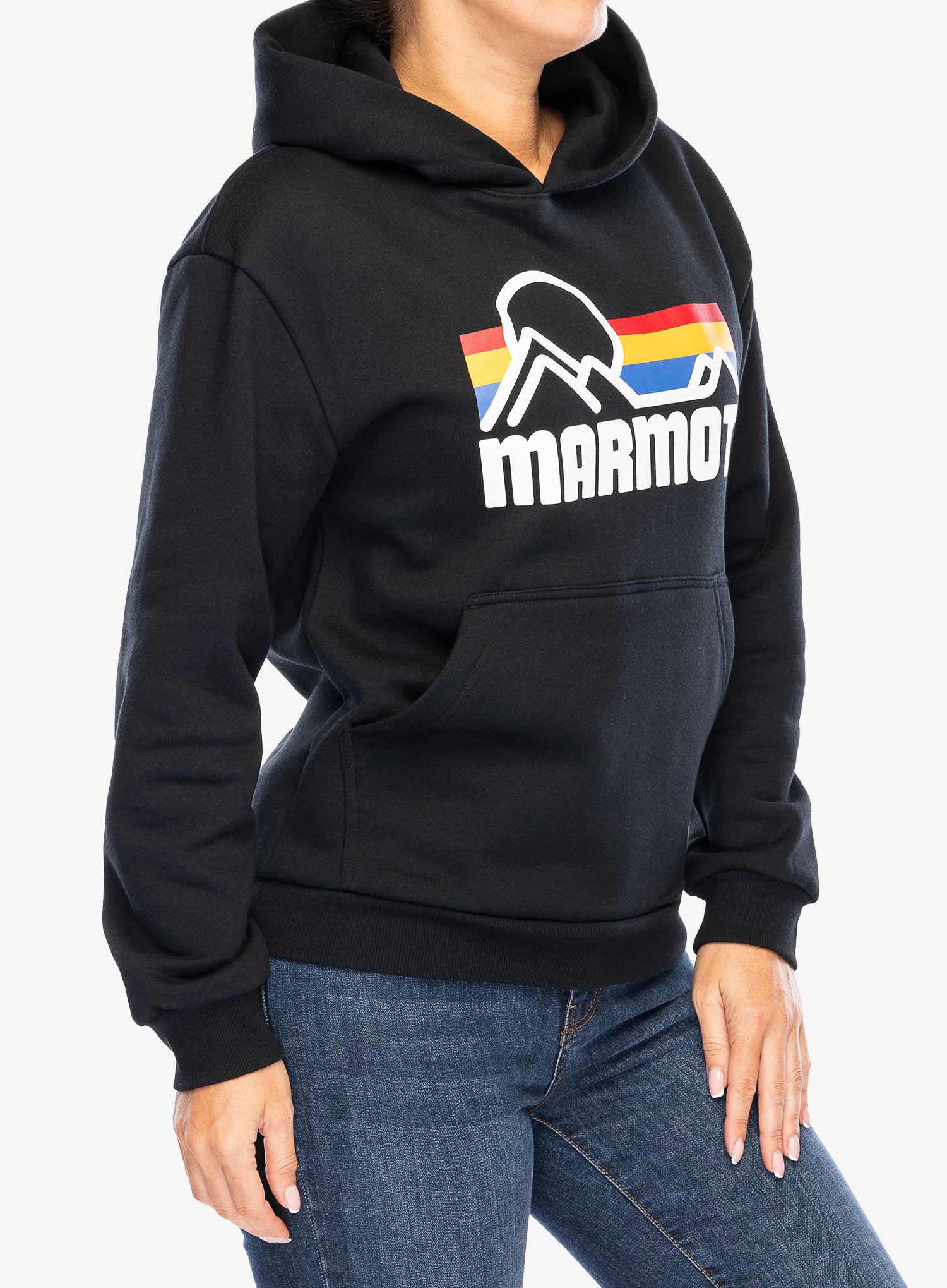 Dukserica s kapuljačom ženska Marmot Coastal Hoody - black/multi