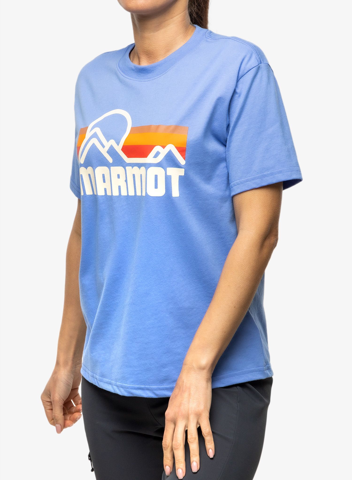 Ženska pamučna majica Marmot Coastal Tee SS - gateway blue