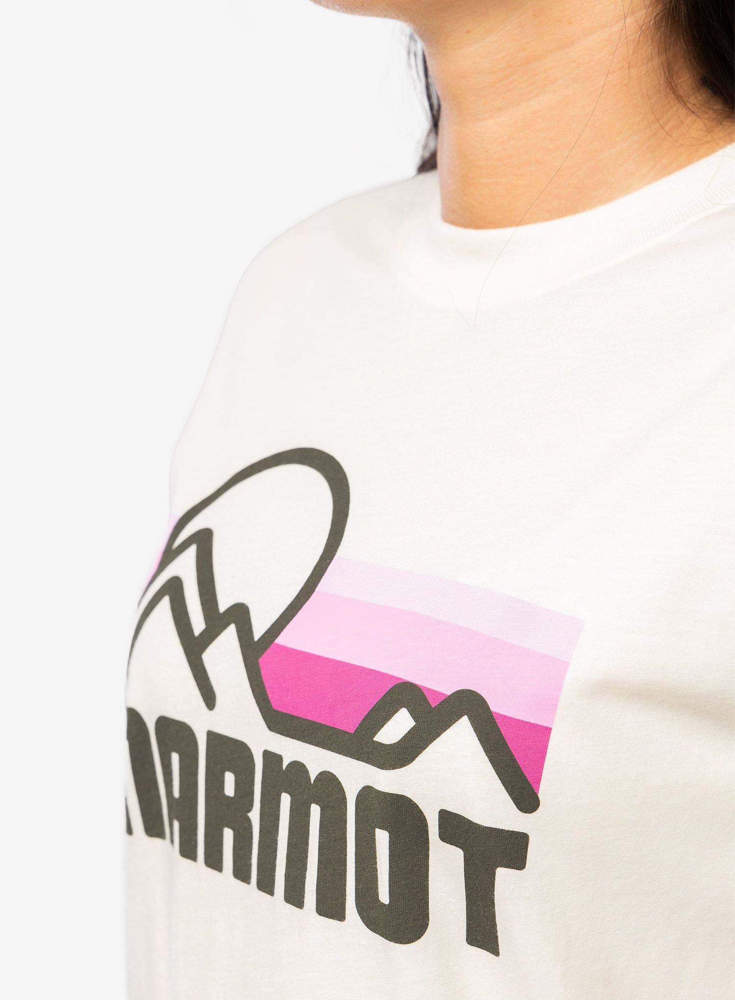 Ženska majica s tiskom Marmot Coastal Tee SS - papyrus