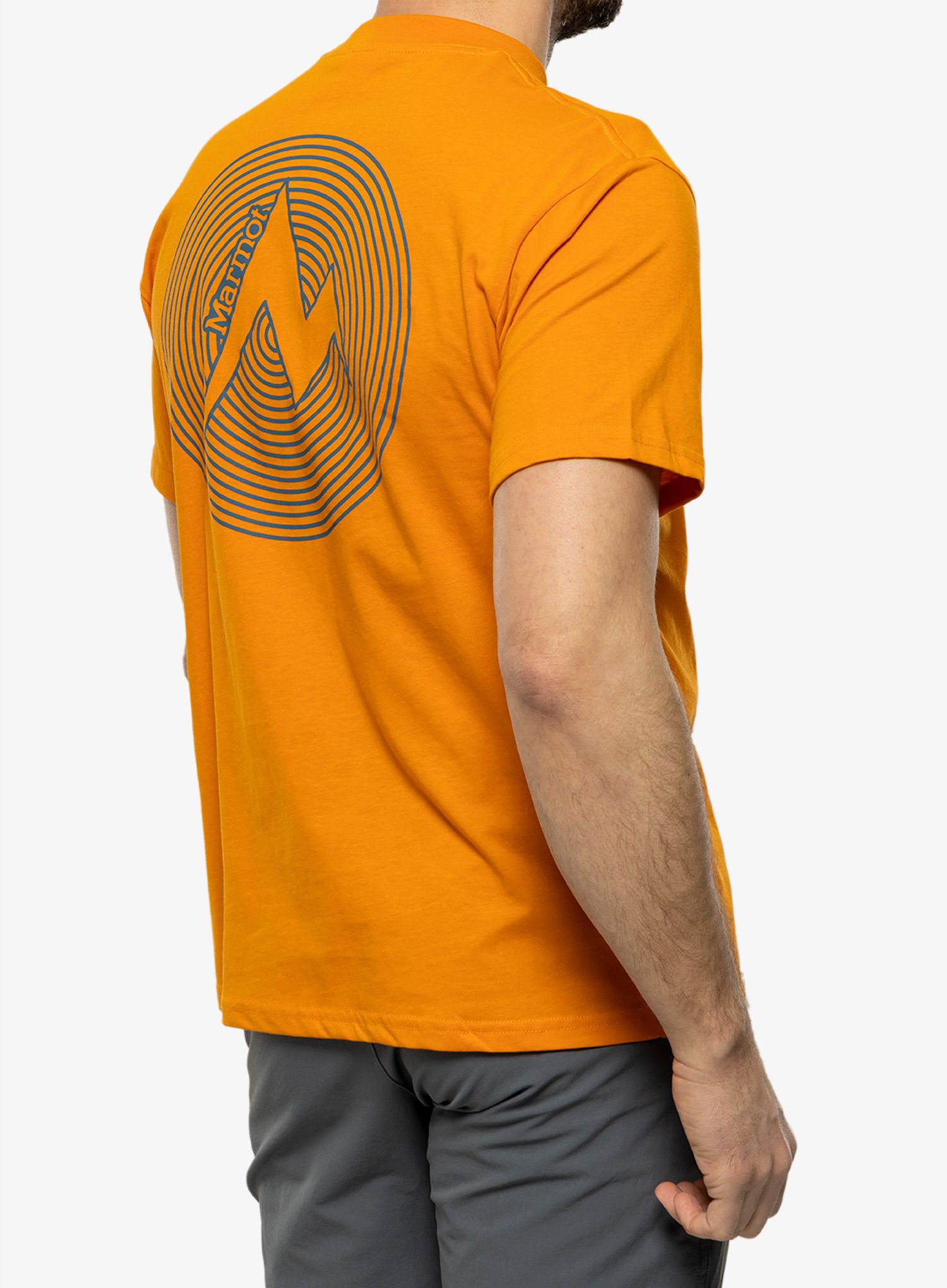 Majica s tiskom Marmot Dot Tee SS - orange pepper