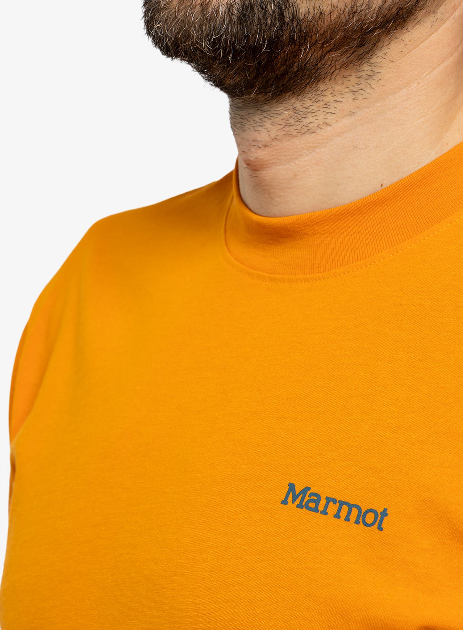 Majica s tiskom Marmot Dot Tee SS - orange pepper