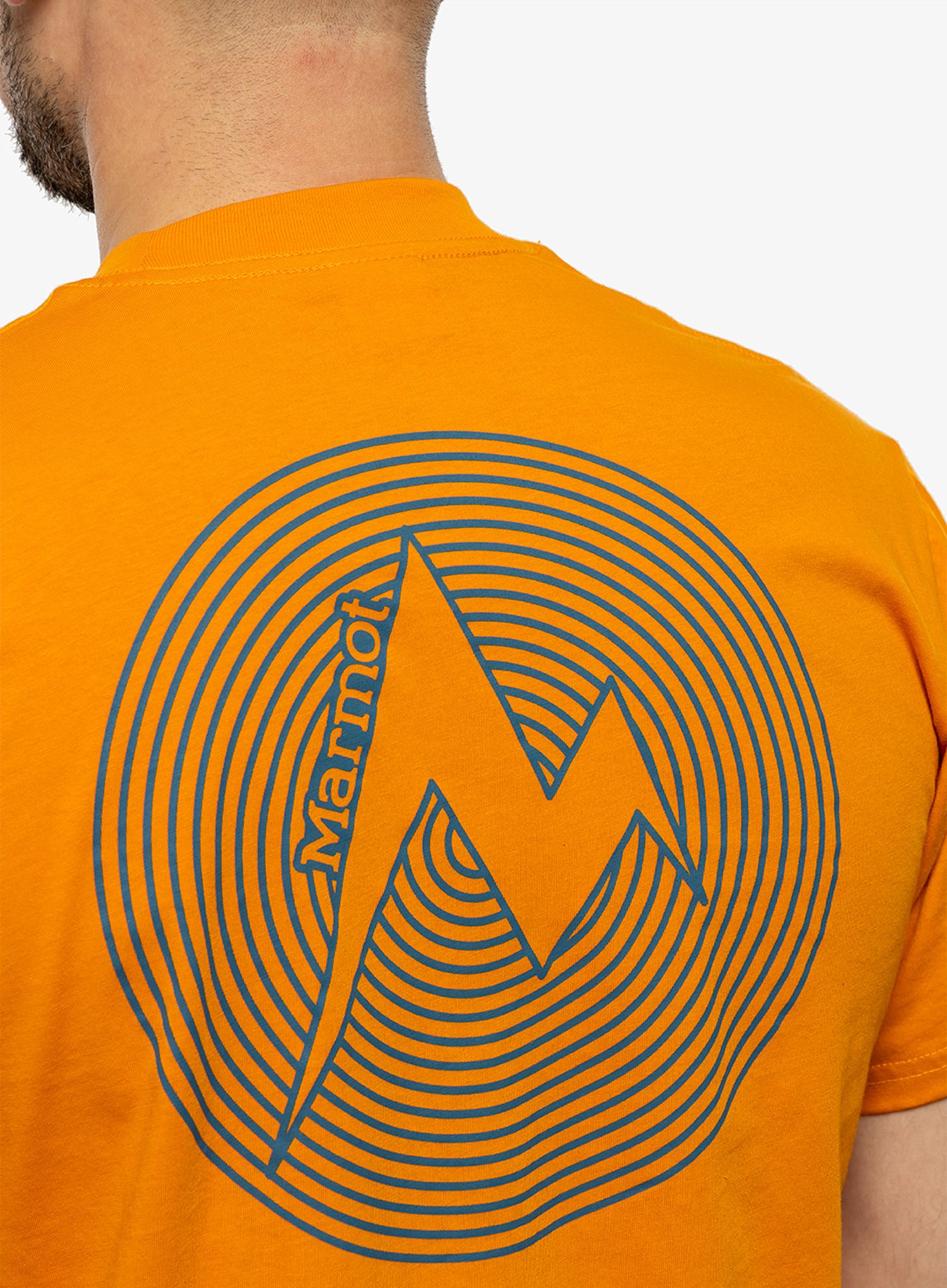 Majica s tiskom Marmot Dot Tee SS - orange pepper