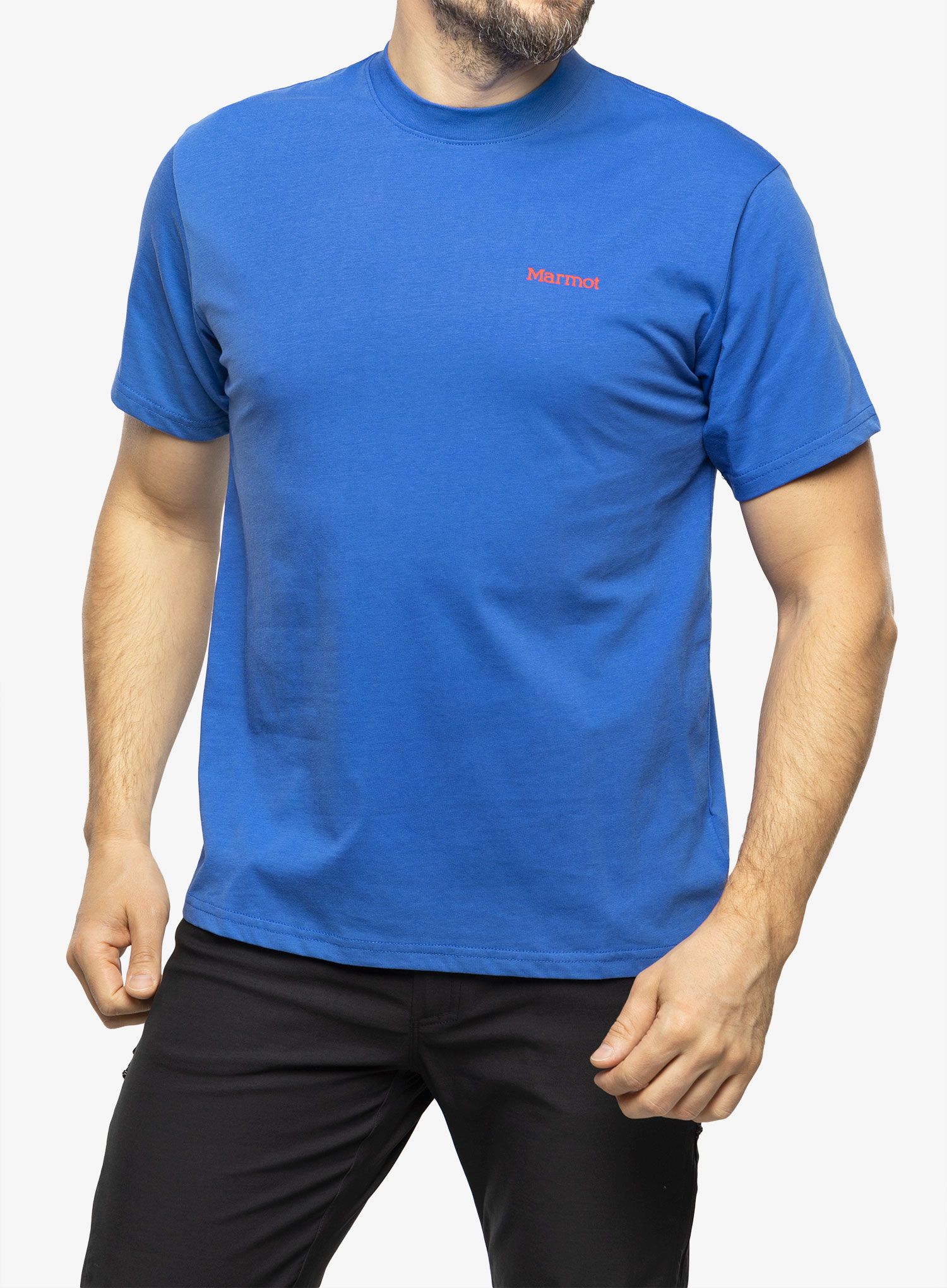 Majica s tiskom Marmot Dot Tee SS - trail blue