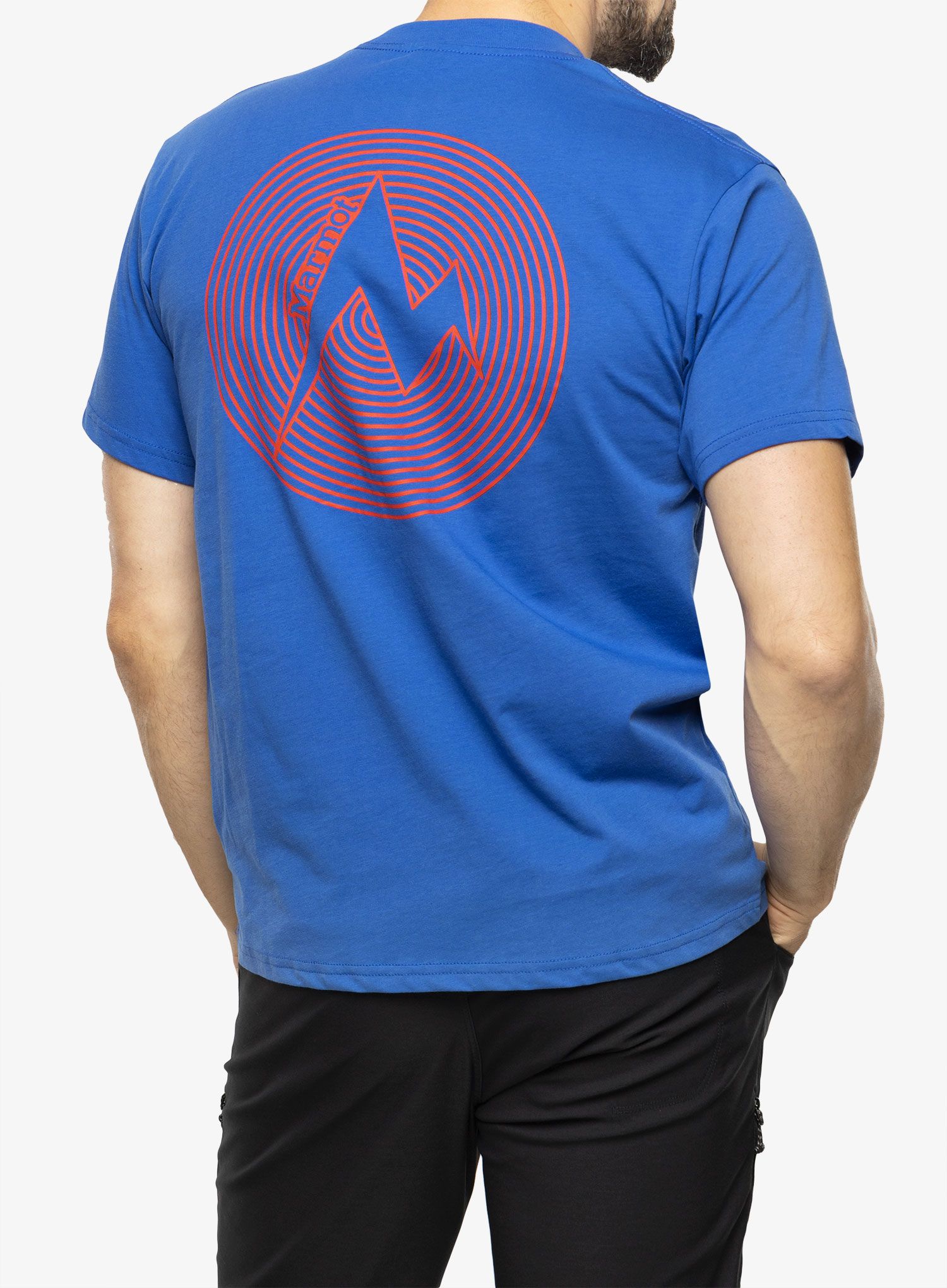 Majica s tiskom Marmot Dot Tee SS - trail blue