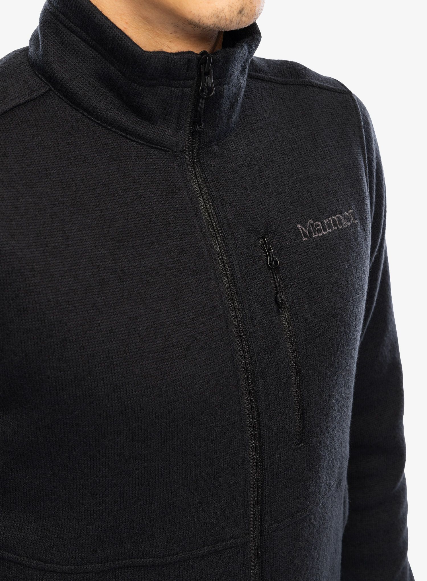 Dukserica s patentnim zatvaračem Marmot Drop Line Jacket - black