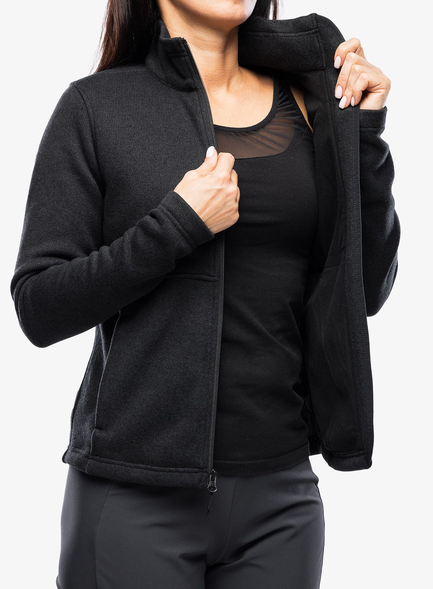 Ženska dukserica Marmot Drop Line Jacket - black