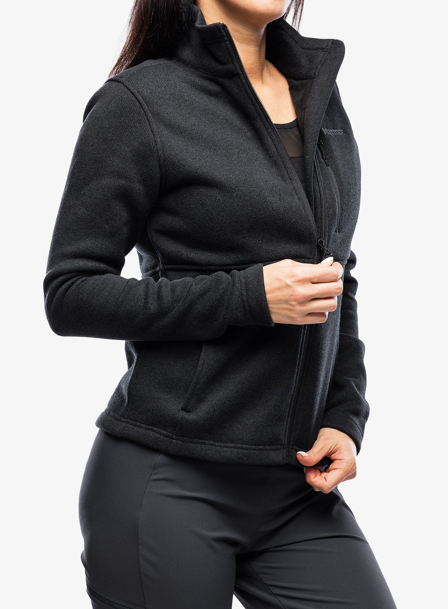 Ženska dukserica Marmot Drop Line Jacket - black