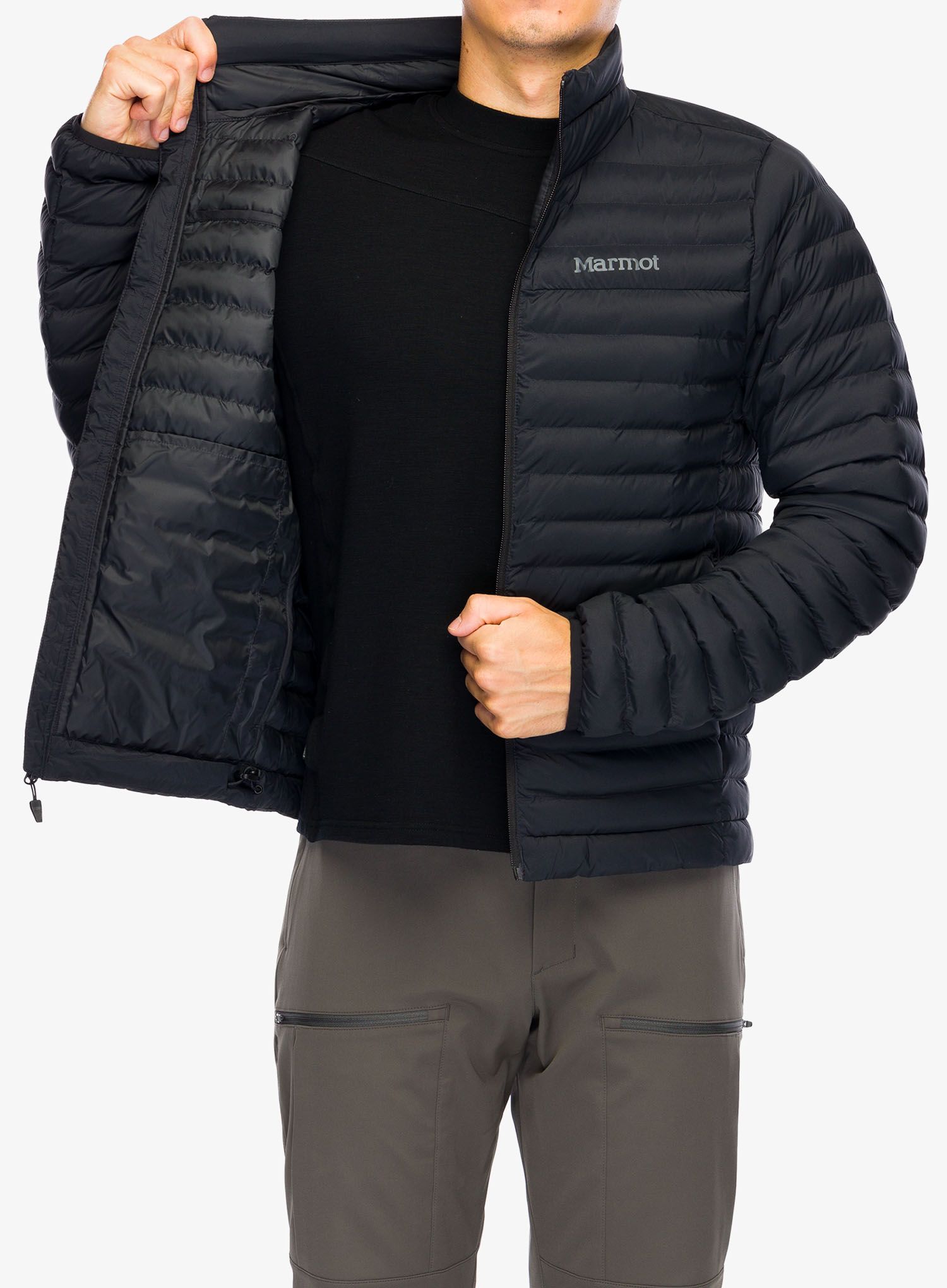 Jakna s postavom Marmot Echo Featherless Jacket - black/black