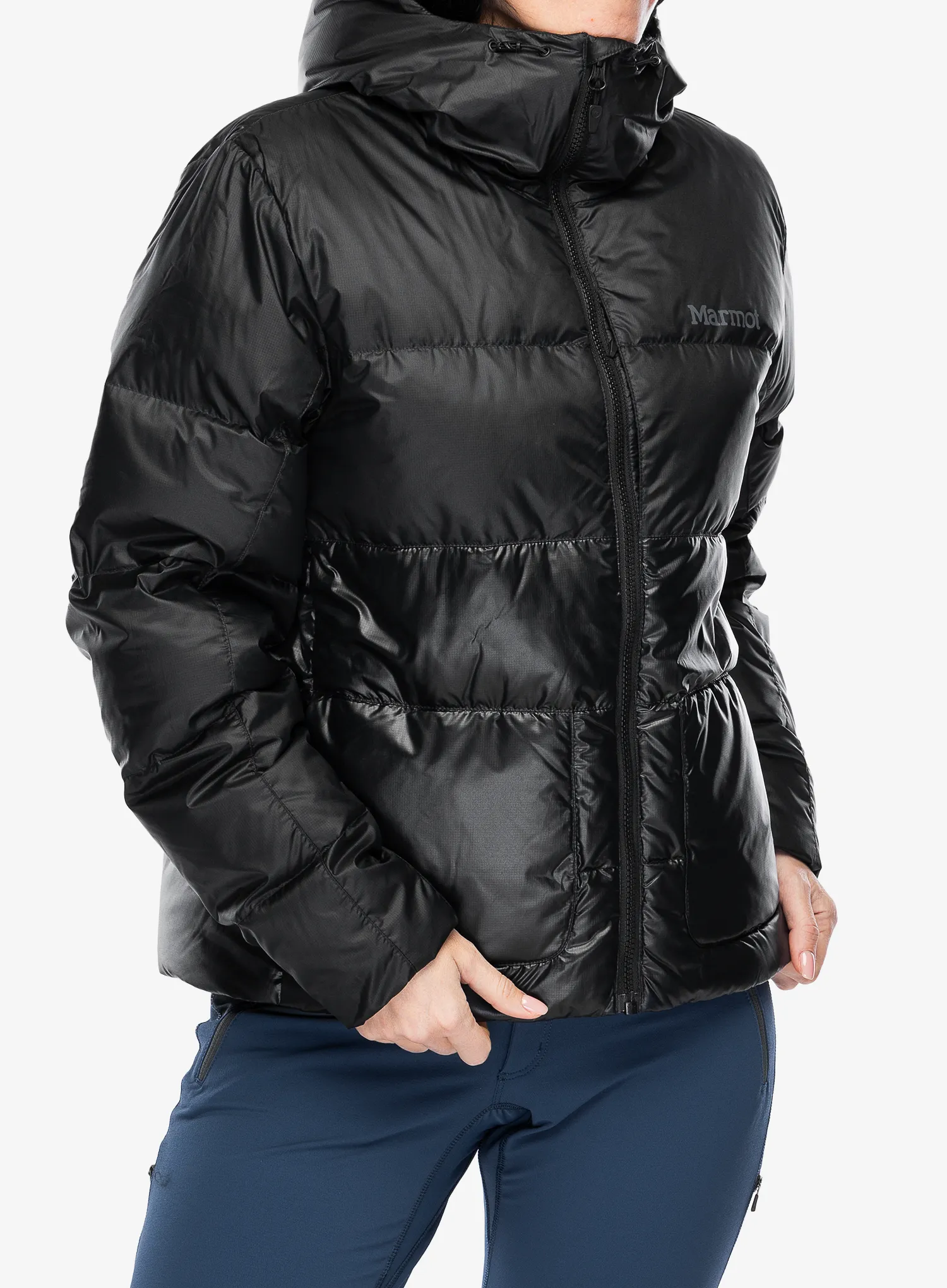 Ženska perjana jakna Marmot Guides Down Hoody - black/black