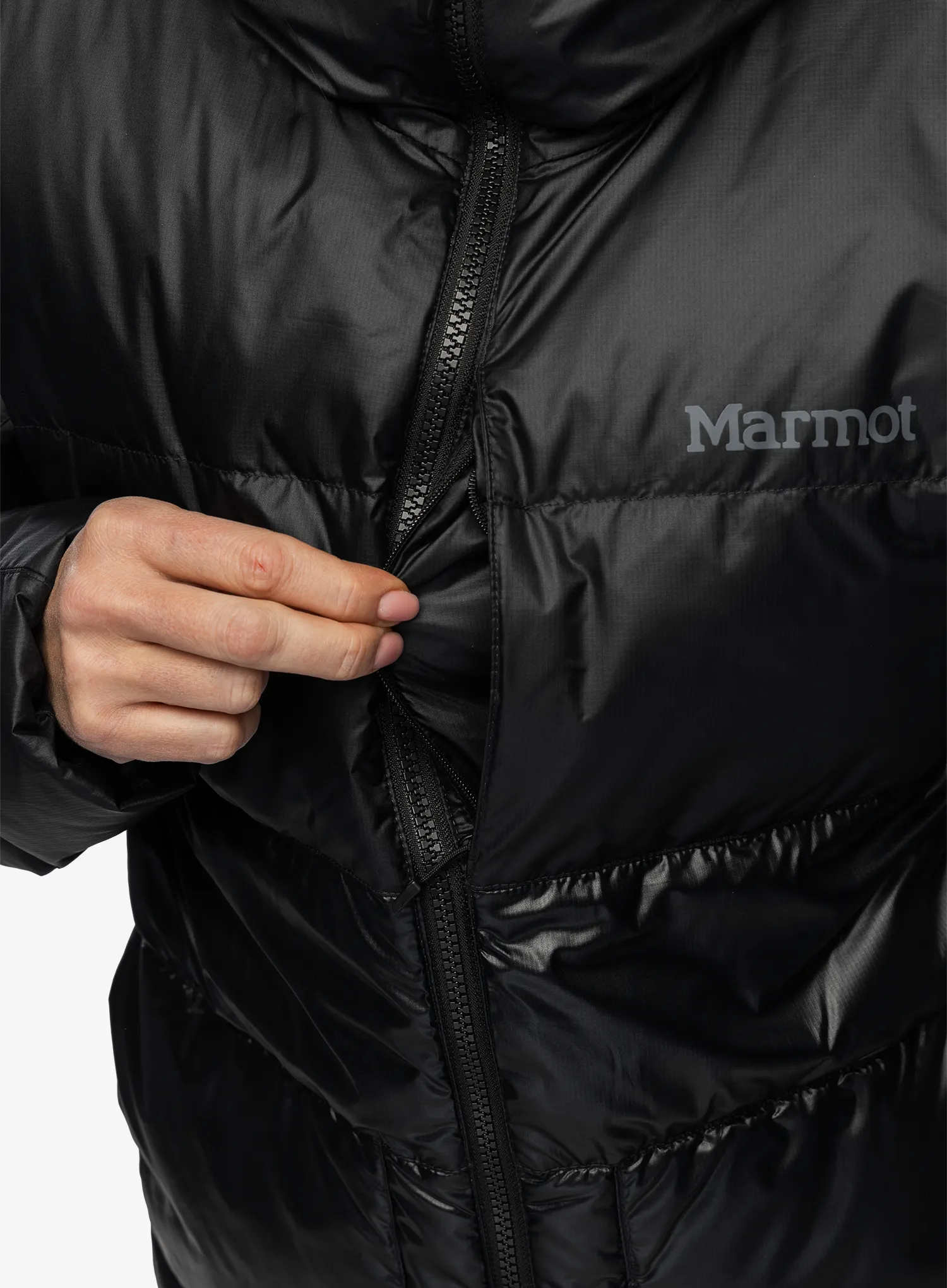 Ženska perjana jakna Marmot Guides Down Hoody - black/black