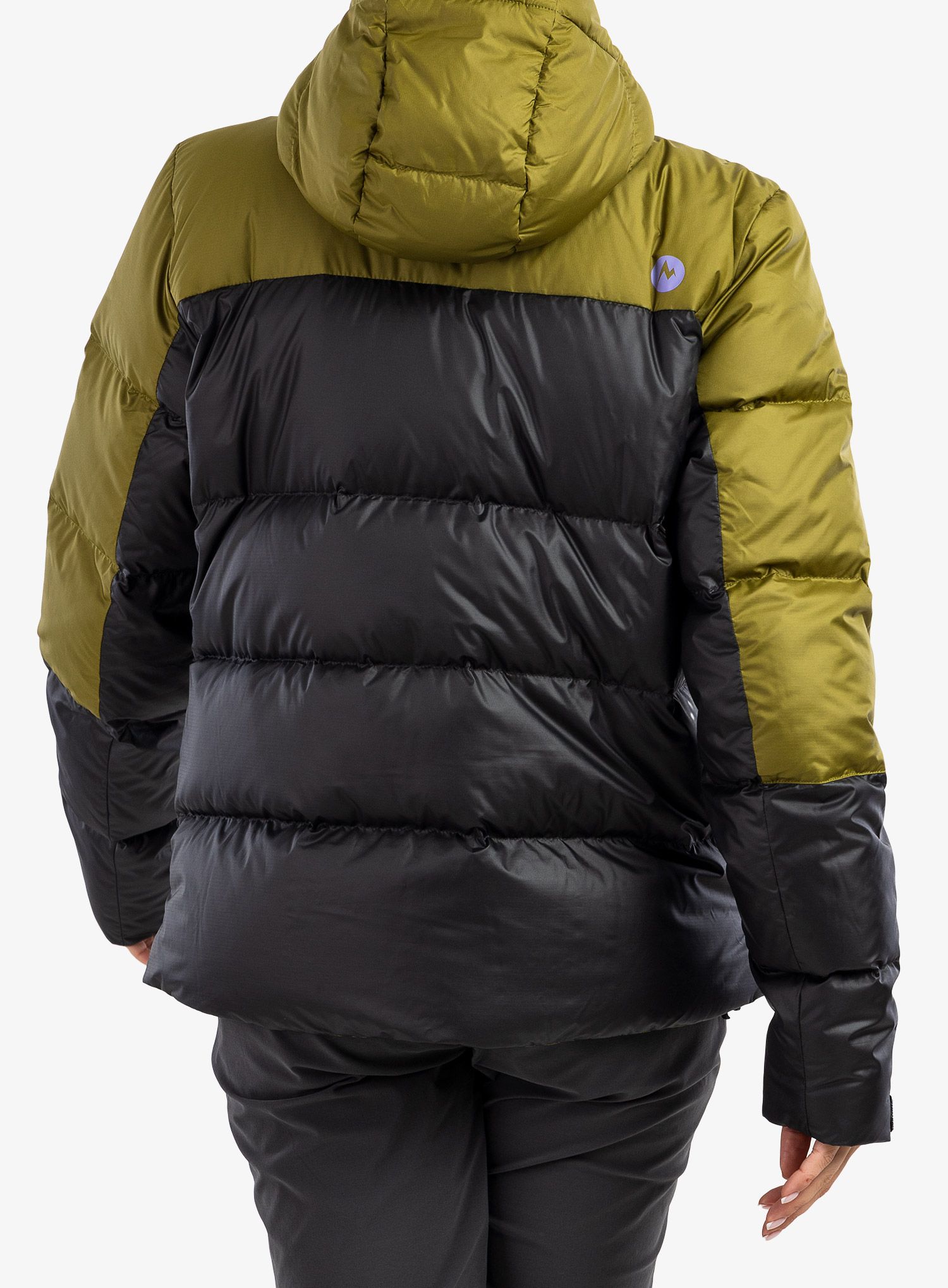 Ženska perjana jakna Marmot Guides Down Hoody - black/military green