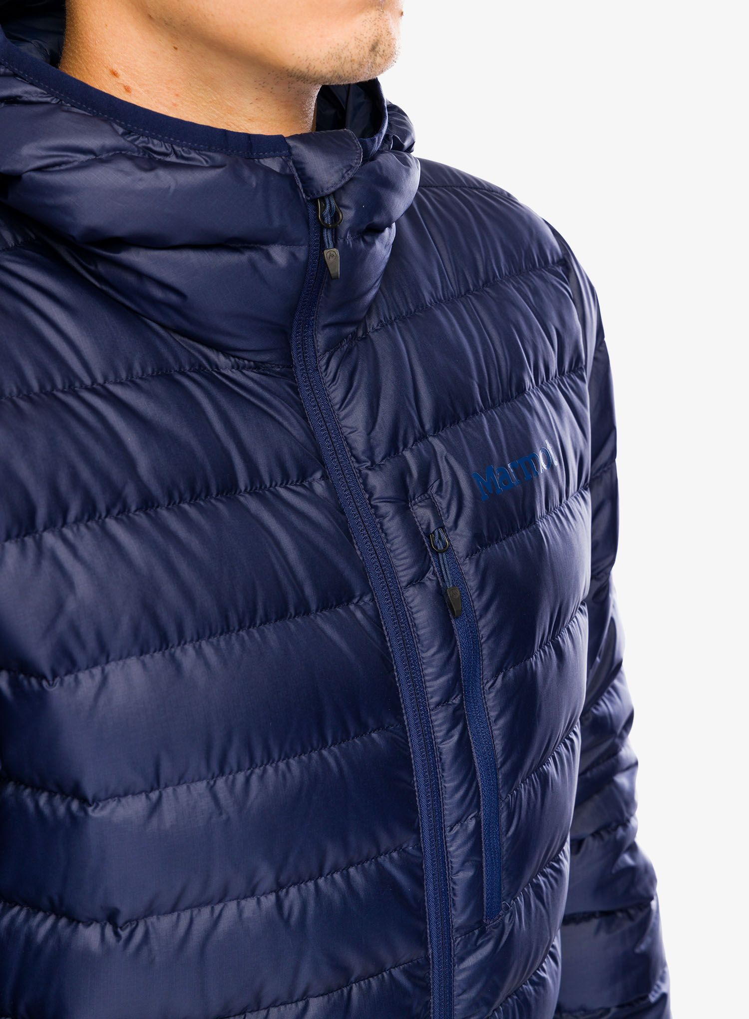 Pernata jakna Marmot Highlander Hoody - arctic navy