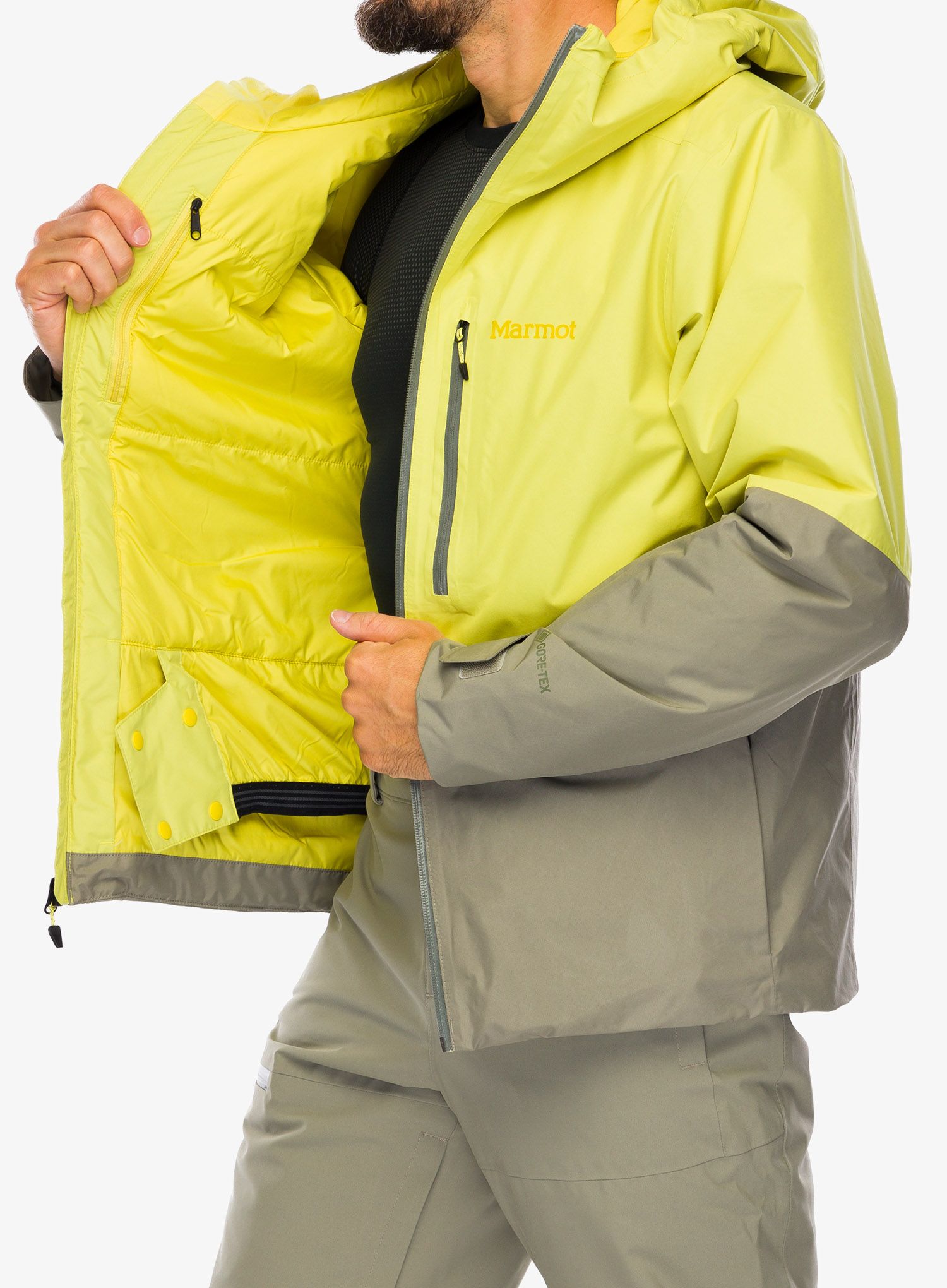 GORE TEX jakna Marmot Lightray GORE-TEX Jacket - limelight/vetiver