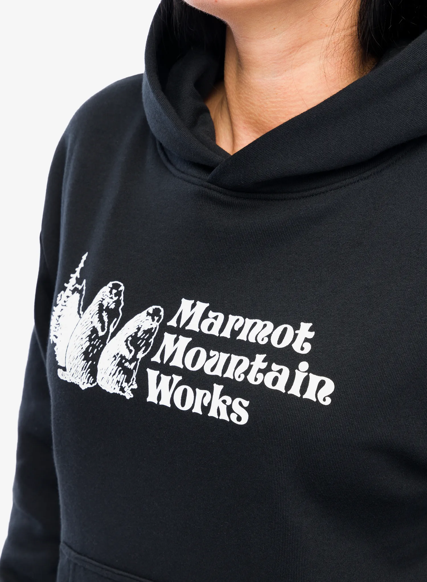 Dukserica s kapuljačom ženska Marmot MMW Hoody - black