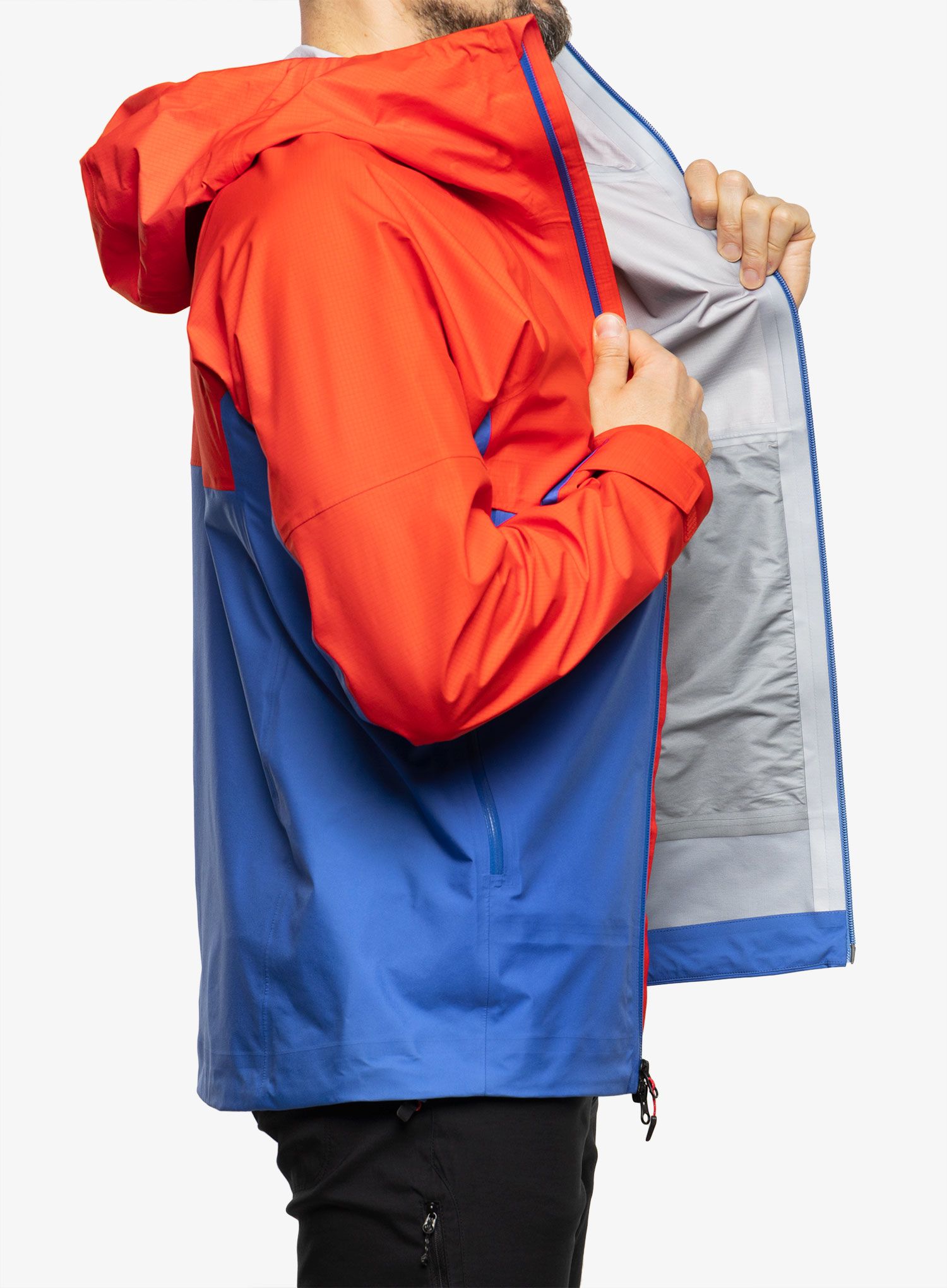 Kišna jakna Marmot Mitre Peak Jacket - victory red/trail blue