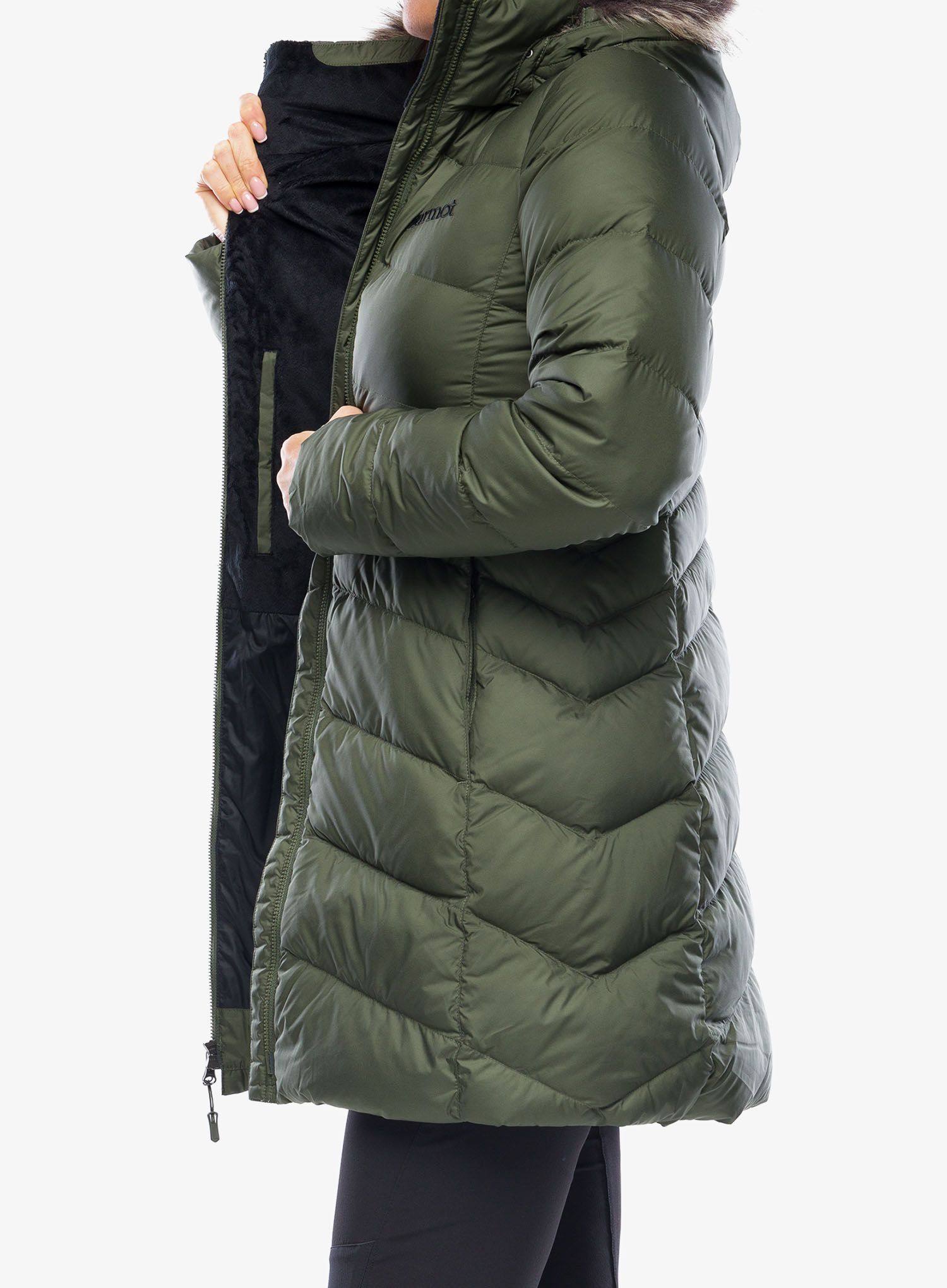 Ženski perjani kaput Marmot Montreal Coat - nori