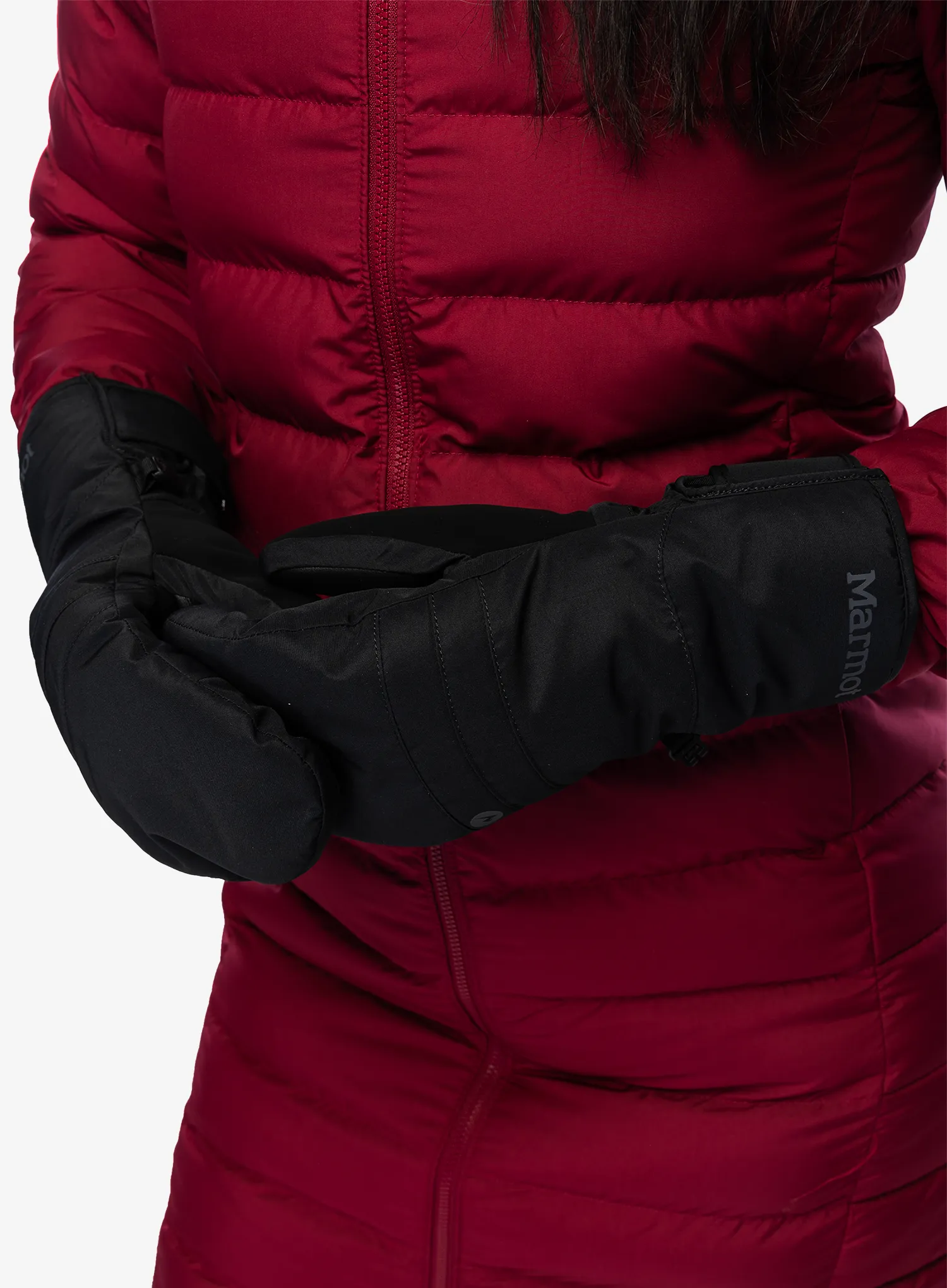 Ženske rukavice Marmot Moraine Mitt - black/black