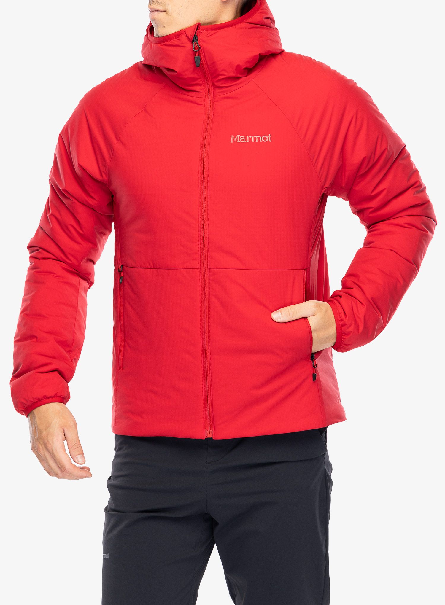 Jakna s postavom Marmot Novus Hoody - team red