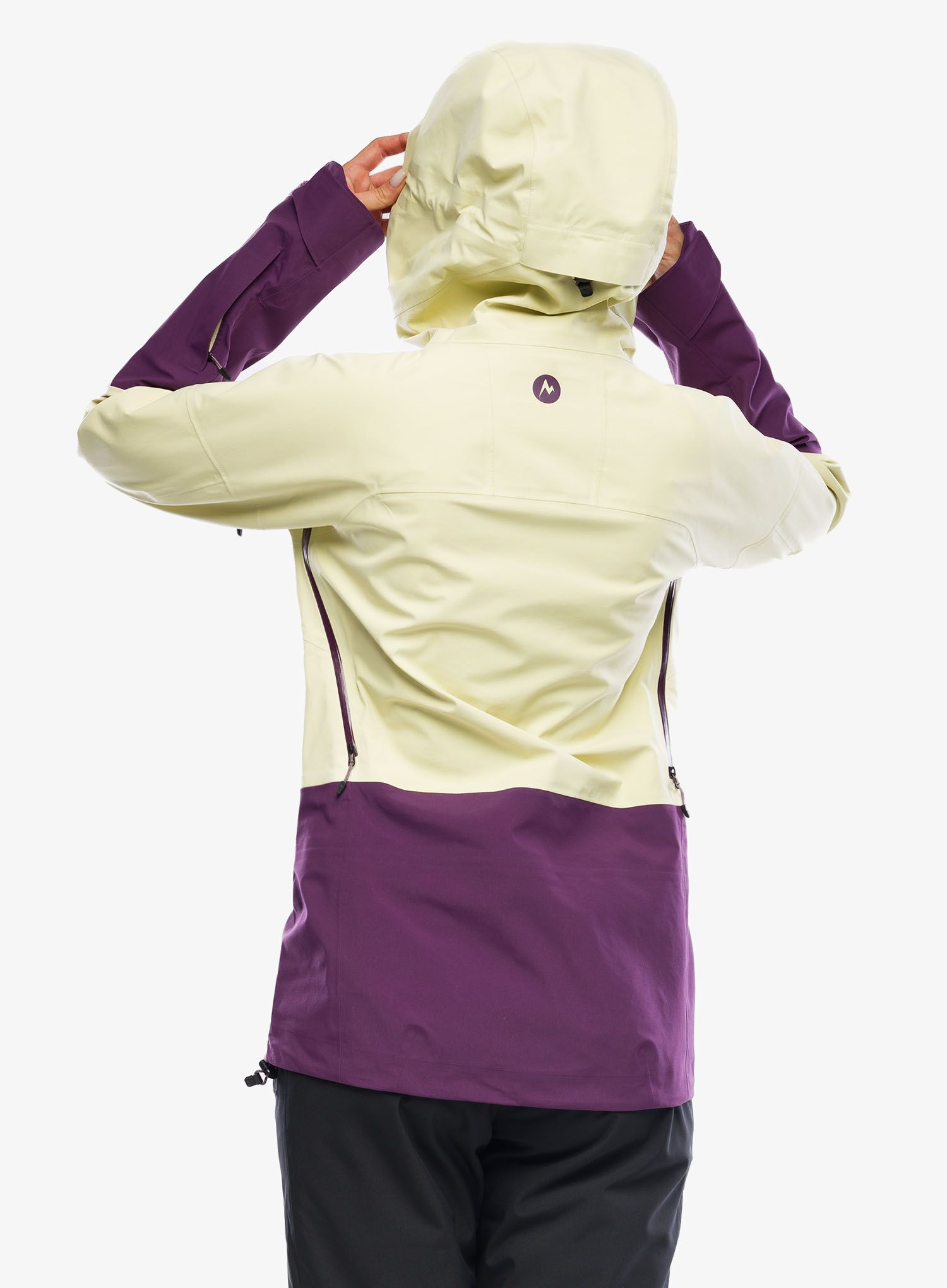 Ženska skijaška jakna Marmot Orion GORE-TEX Jacket - wheat/purple fig