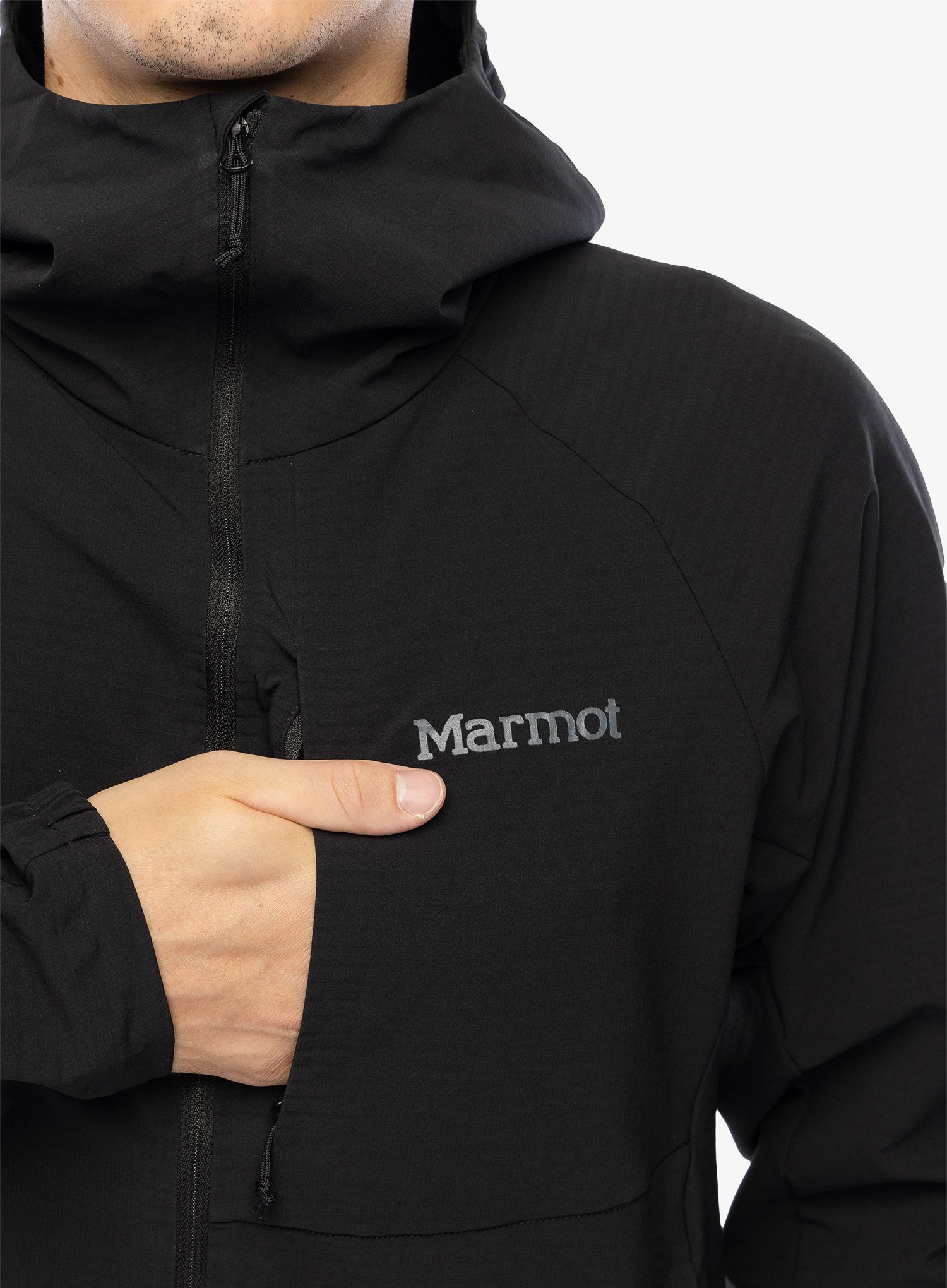 Vjetrovka Marmot Pinnacle DriClime Hoody - black