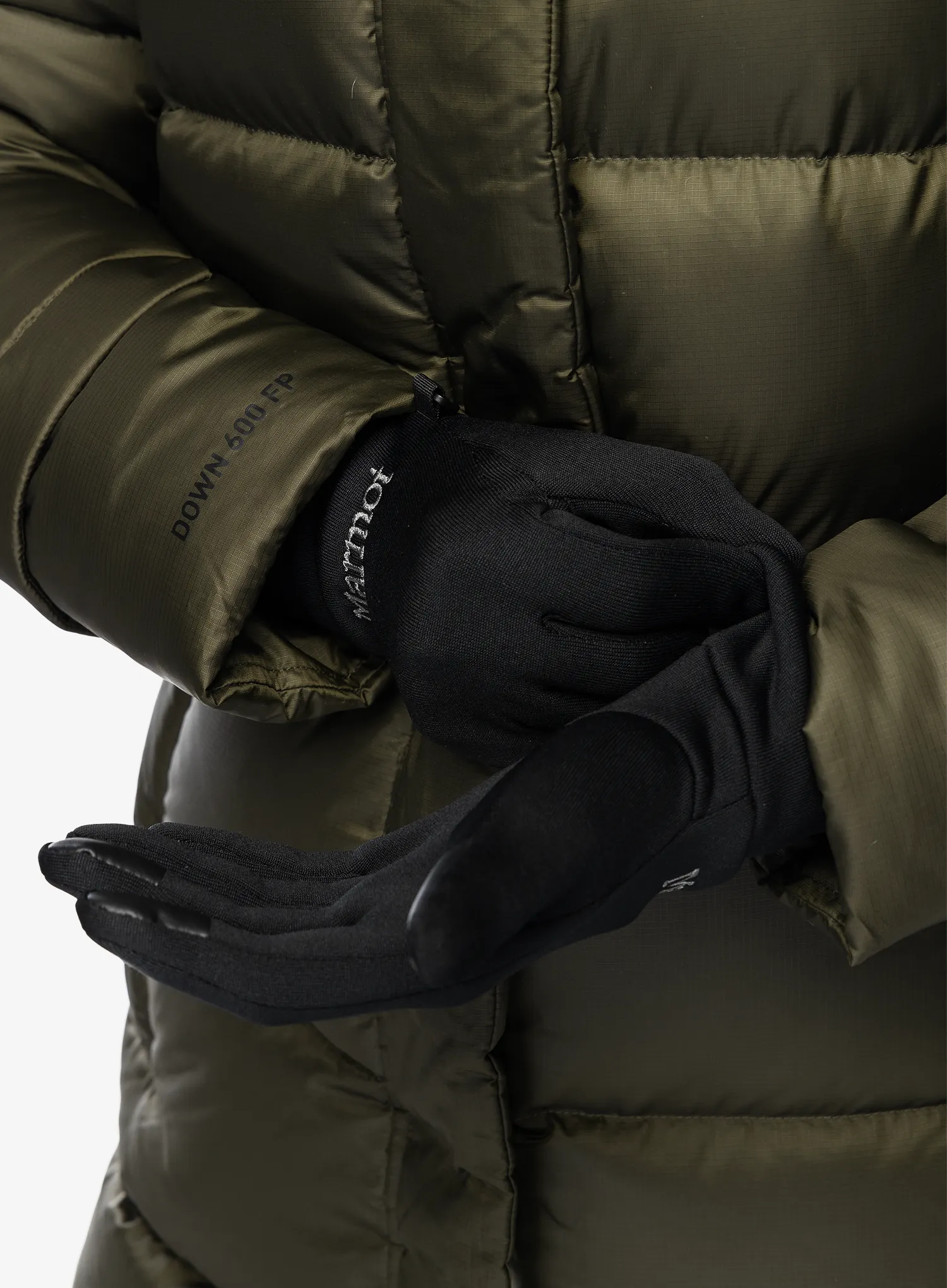 Ženske rukavice Marmot Power Stretch Connect Glove - black/black