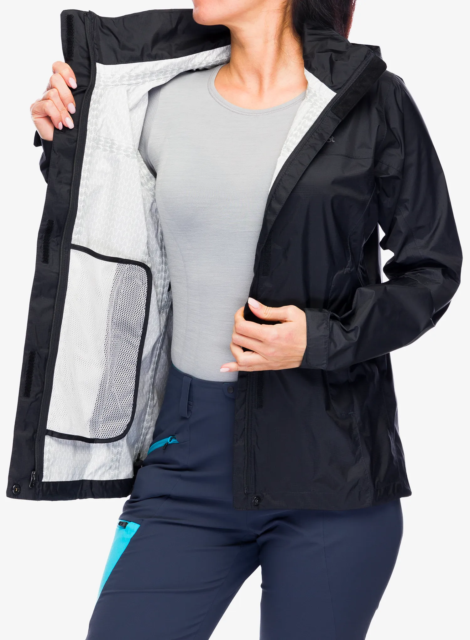 Ženska kišna jakna Marmot PreCip Eco Jacket - black/black