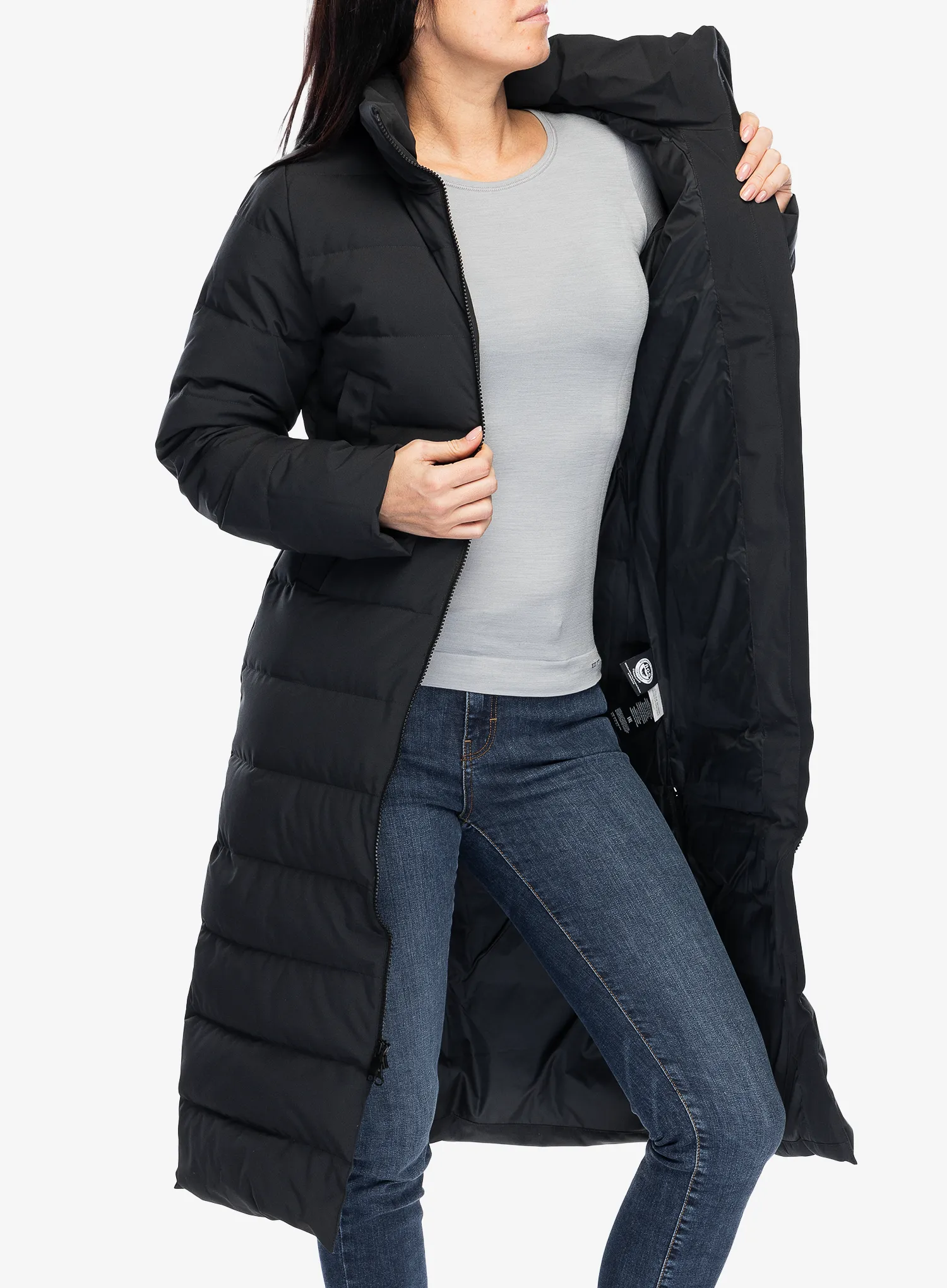 Ženski perjani kaput Marmot Prospect Coat - black/black