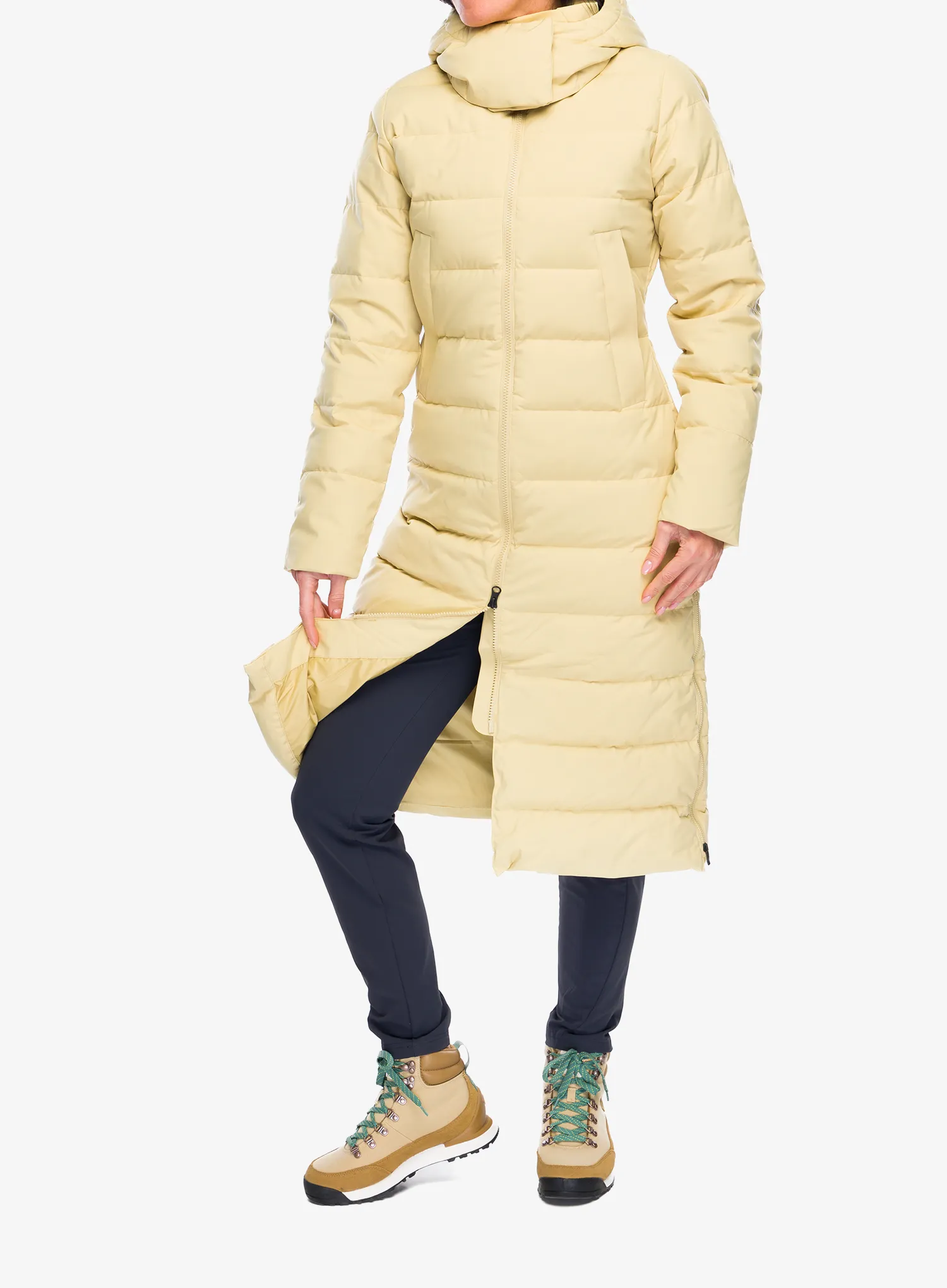 Ženski perjani kaput Marmot Prospect Coat - light oak