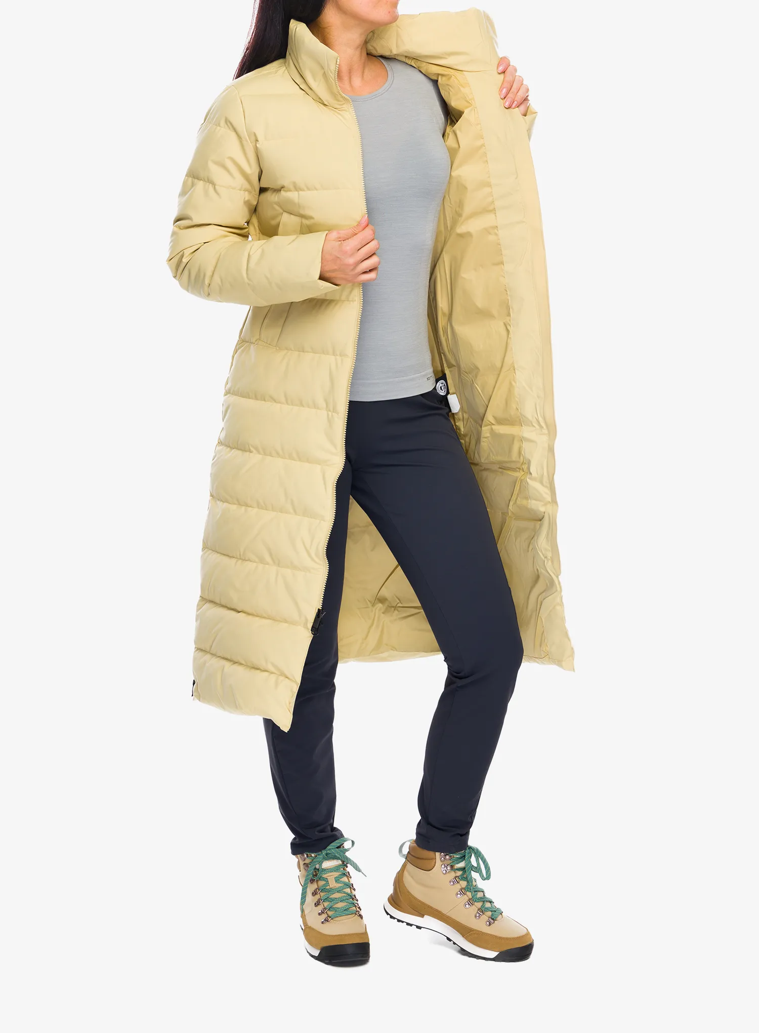 Ženski perjani kaput Marmot Prospect Coat - light oak