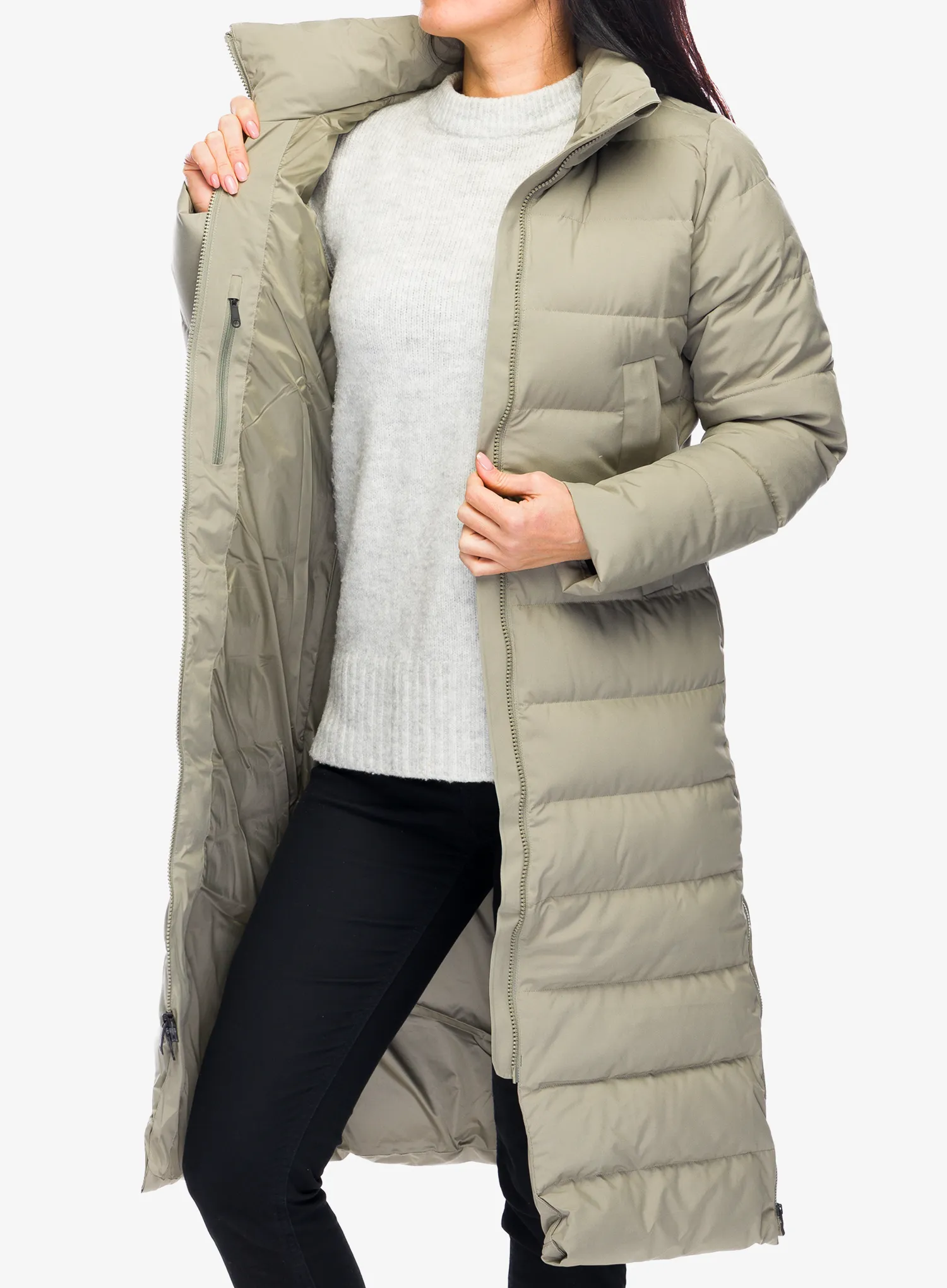 Ženski perjani kaput Marmot Prospect Coat - vetiver
