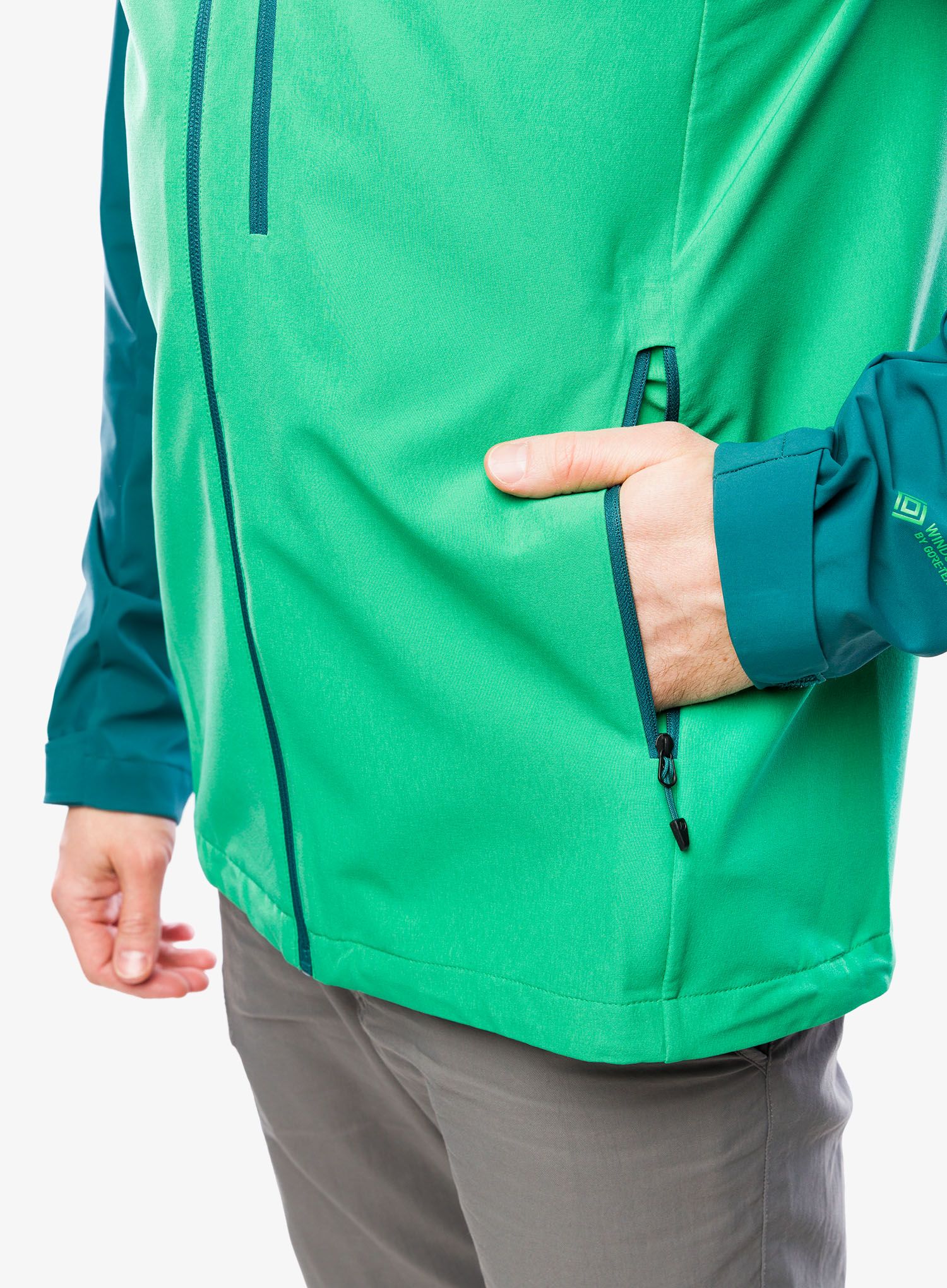Softshell jakna Marmot ROM GORE-TEX Infinium Hoody - dark jungle/clover