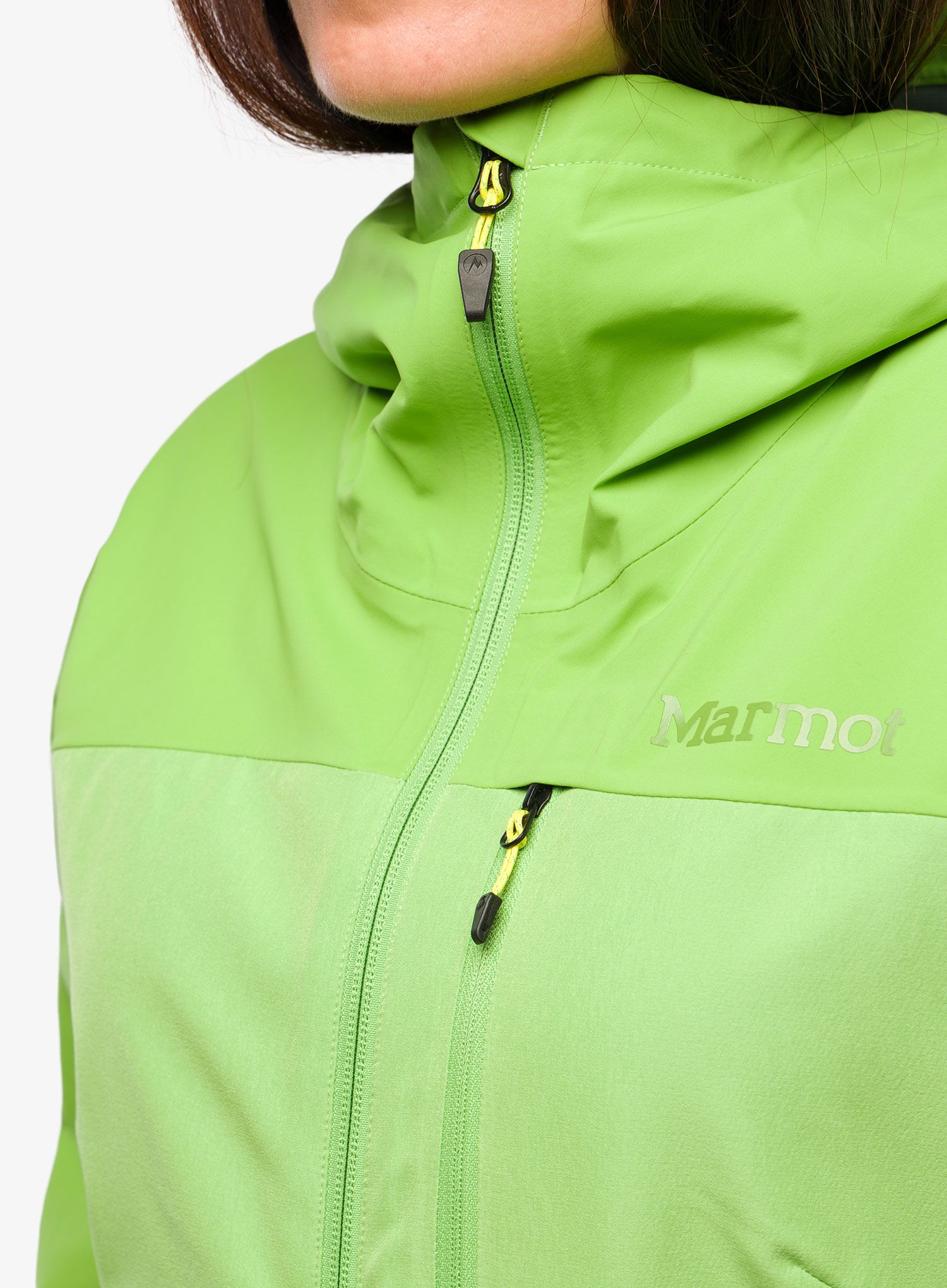Ženska softshell jakna Marmot ROM GORE-TEX Infinium Hoody - kiwi