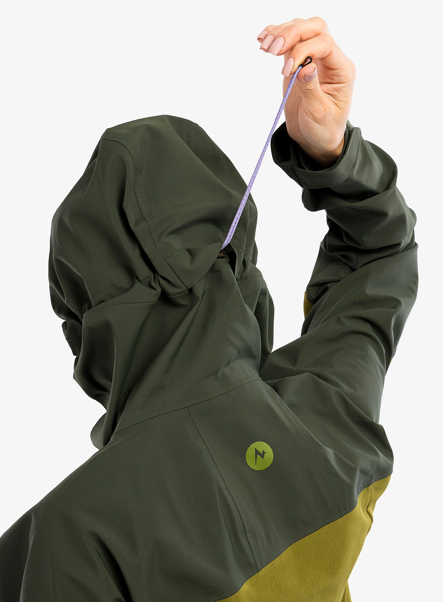 Ženska softshell jakna Marmot ROM Hoody - nori/military green