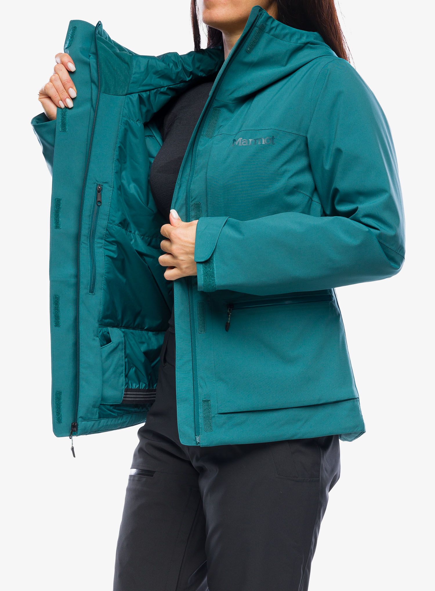 Ženska skijaška jakna Marmot Refuge Jacket - dark jungle