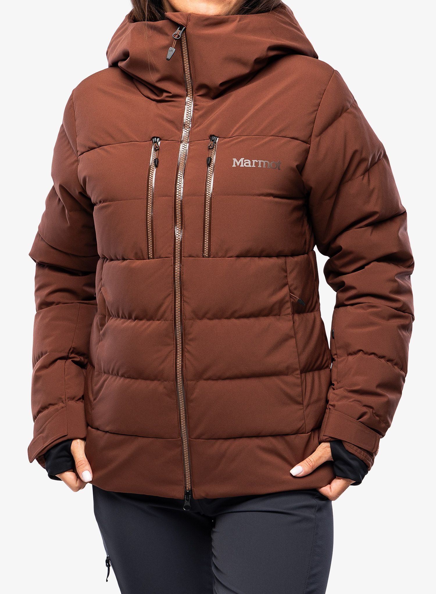 Ženska skijaška jakna Marmot Slingshot Jacket - chocolate