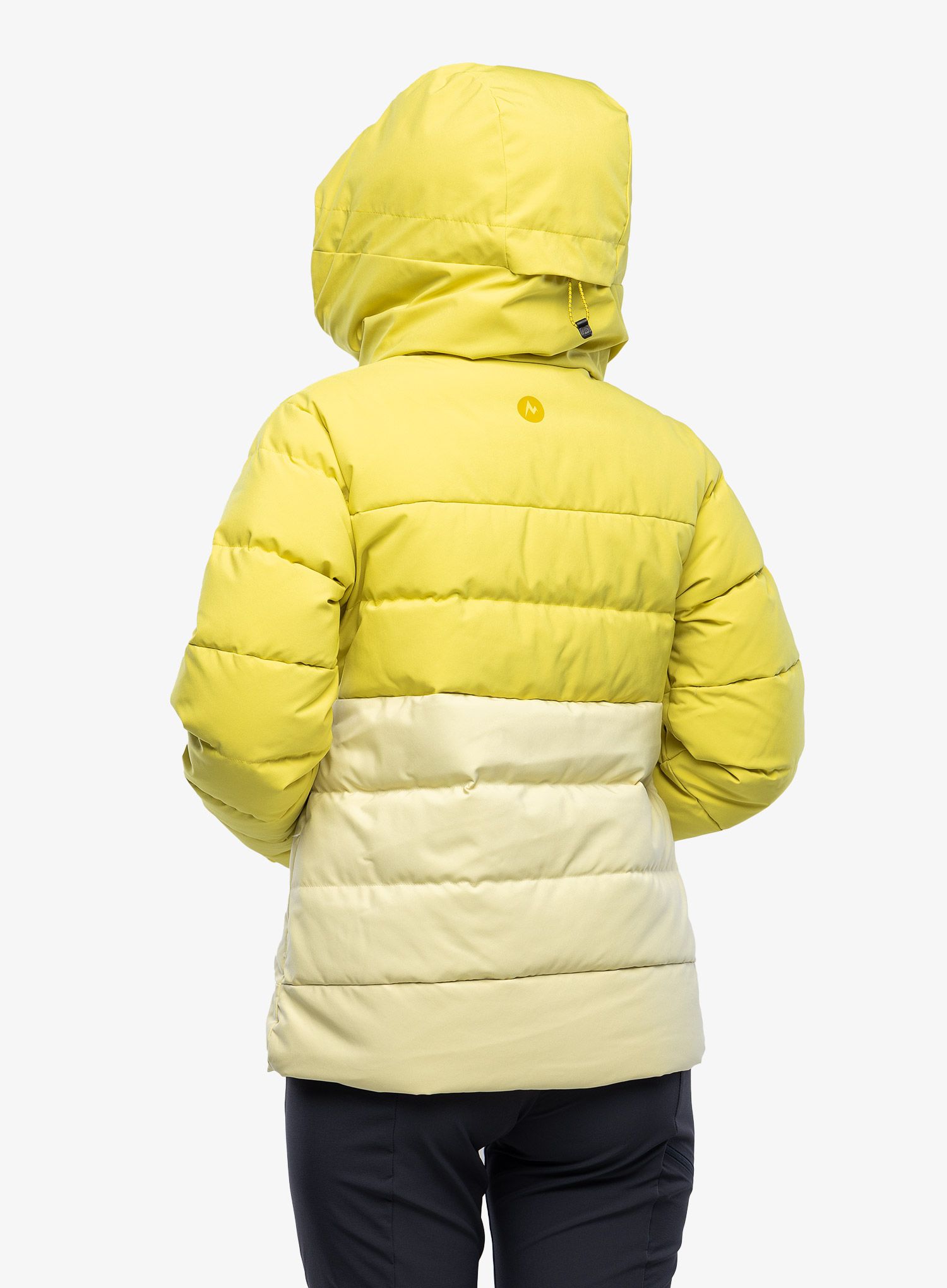 Ženska perjana jakna Marmot Slingshot Jacket - limelight/wheat