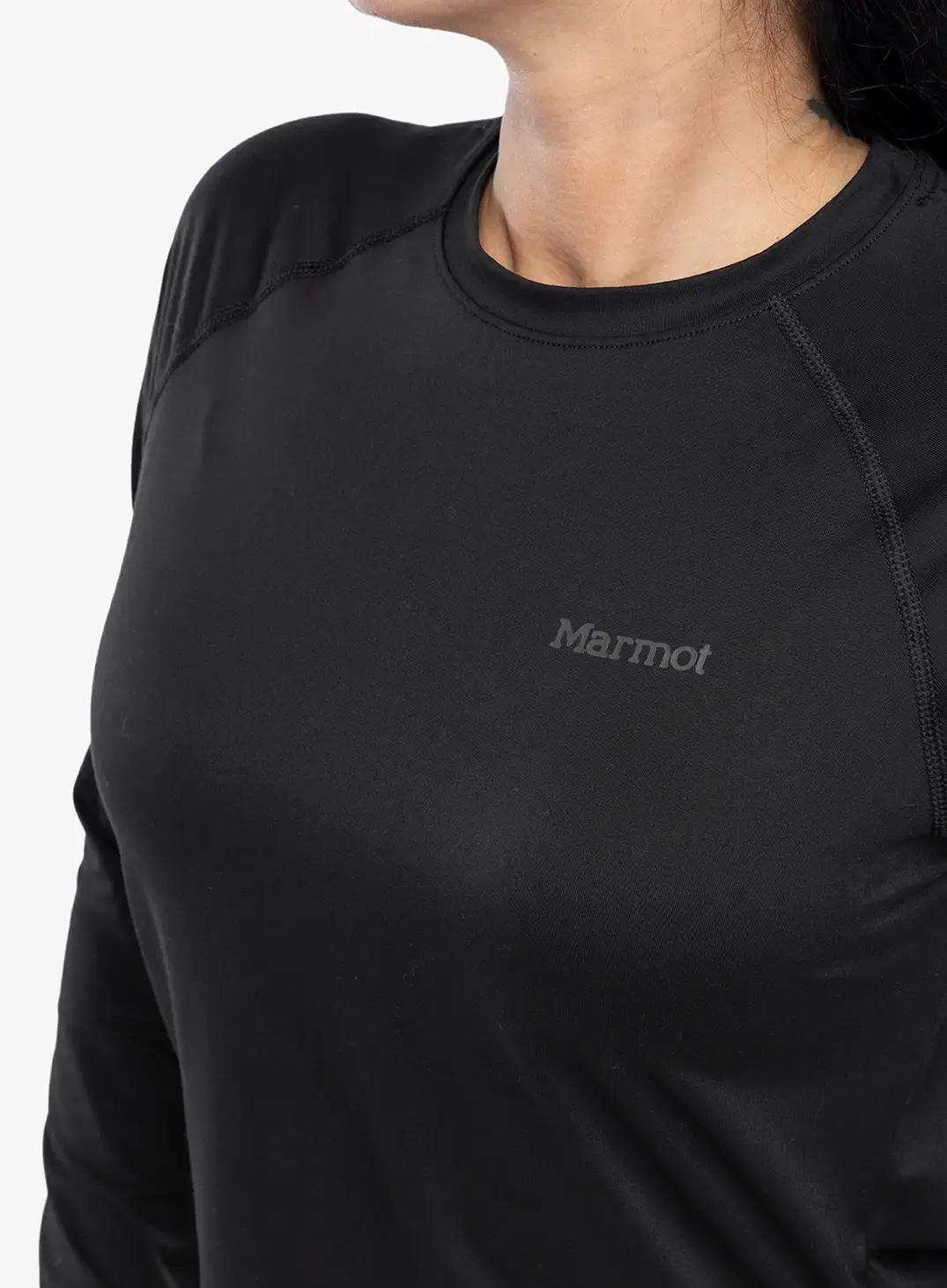 Ženska dukserica bez kapuljače Marmot Windridge LS - black